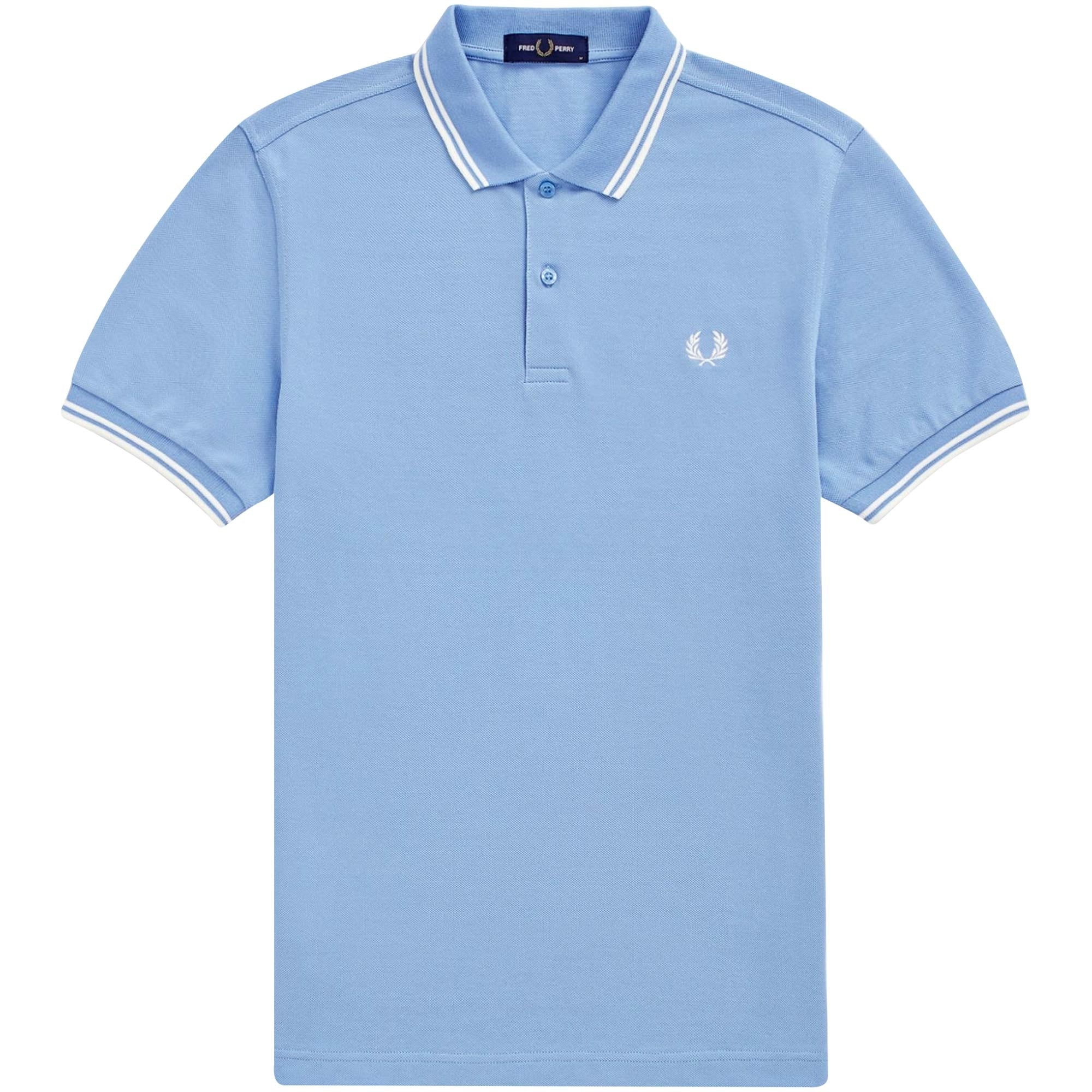 Fred Perry M3600 Twin Tipped Polo Shirt - Sky