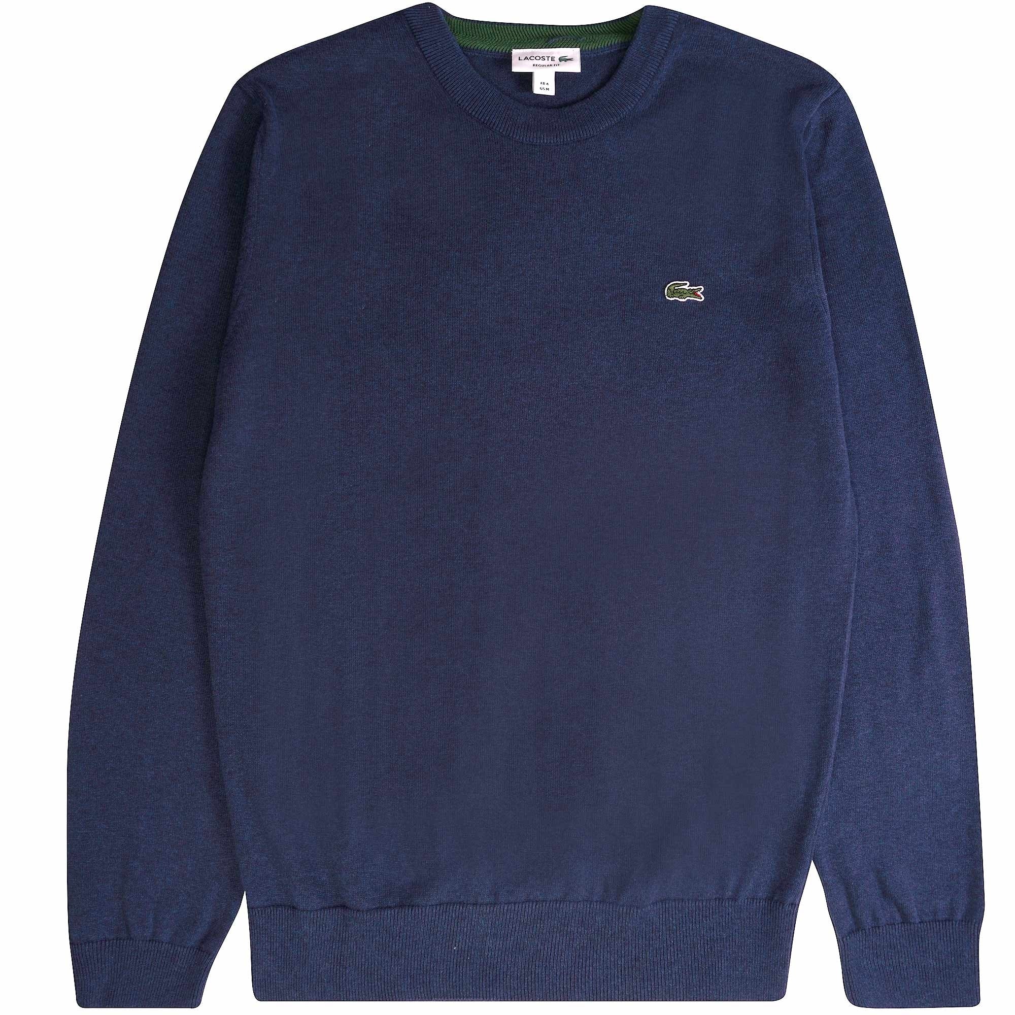 Lacoste Organic Cotton Crew Neck Sweater - Blue