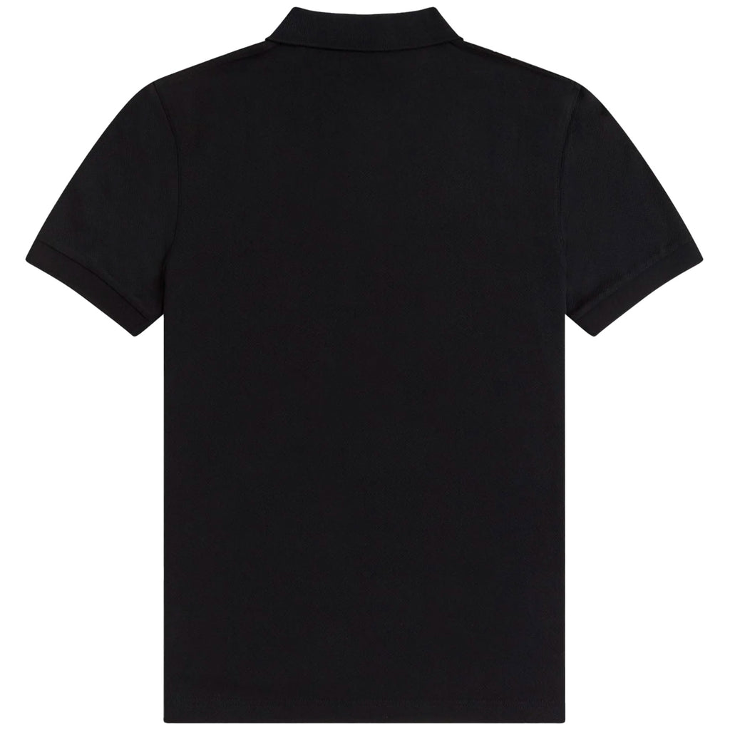 Fred Perry M3 Textured Stripe Polo Shirt - Black