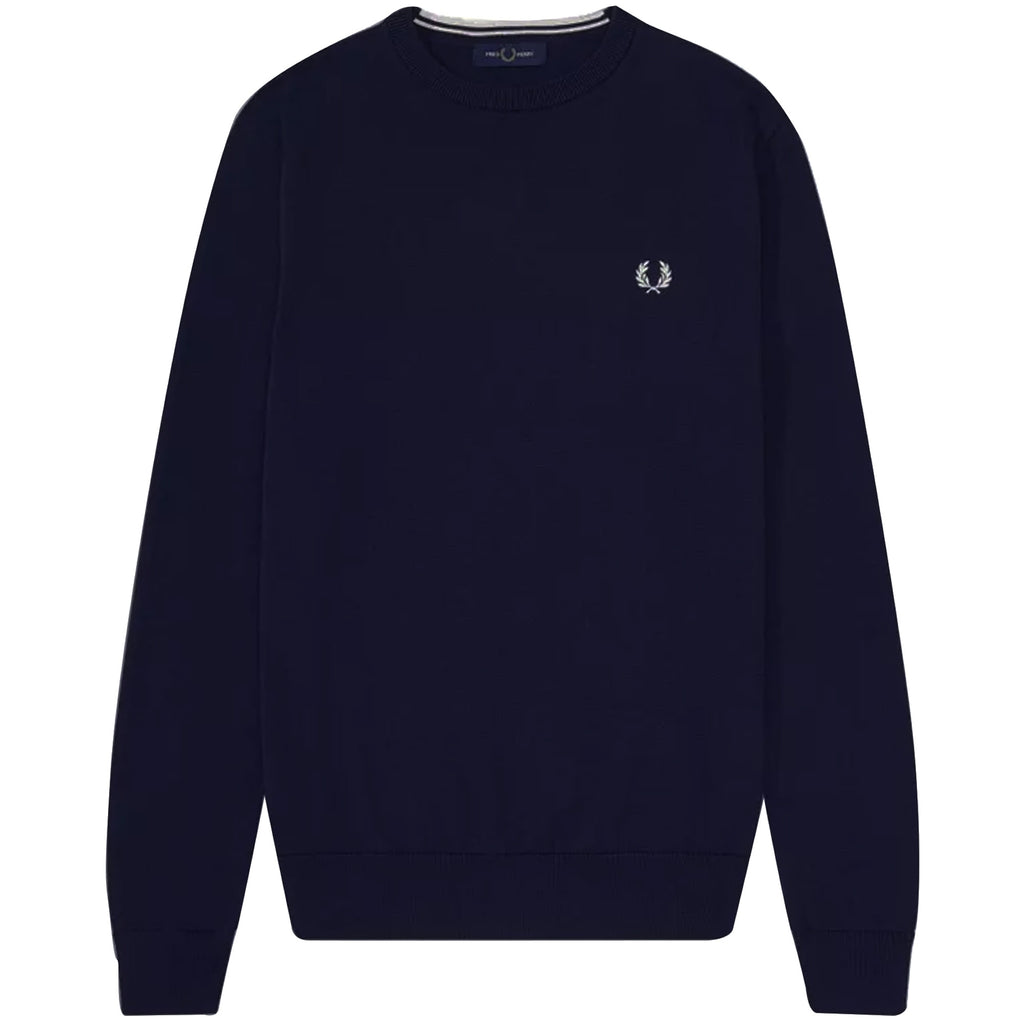 Fred Perry Classic Crew Neck Jumper - Navy