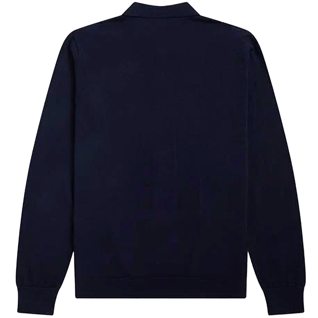 Fred Perry Striped Zip-Through Cardigan - Navy