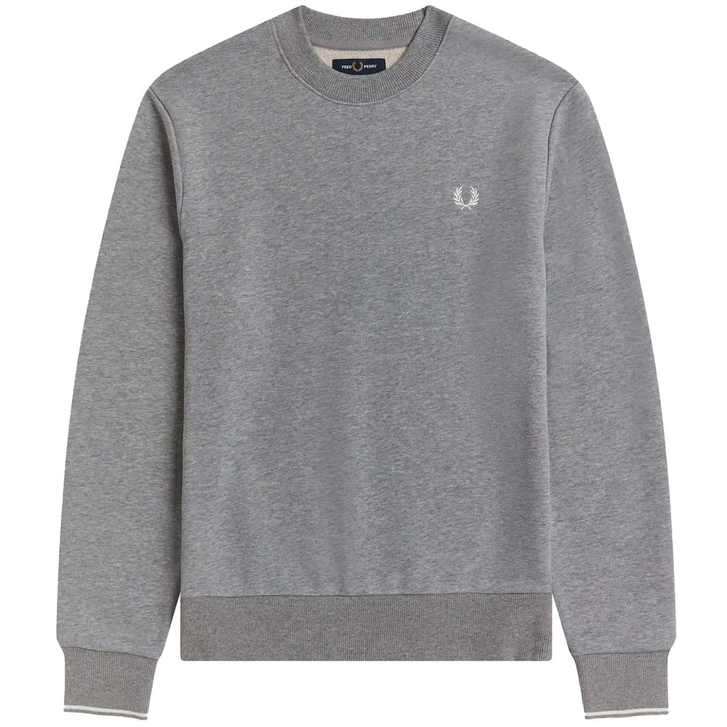 Fred Perry Crew Neck Sweatshirt - Steel Marl