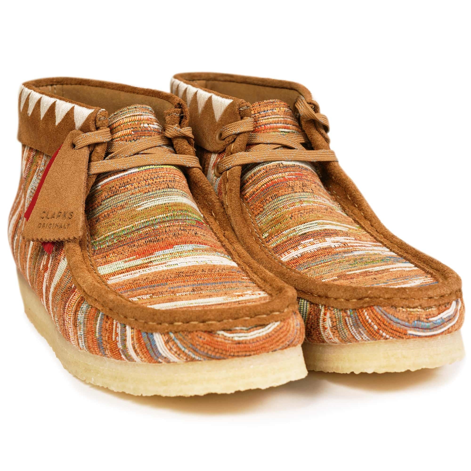 Clarks Originals Wallabee Boot - Ginger Fabric – Stuarts London
