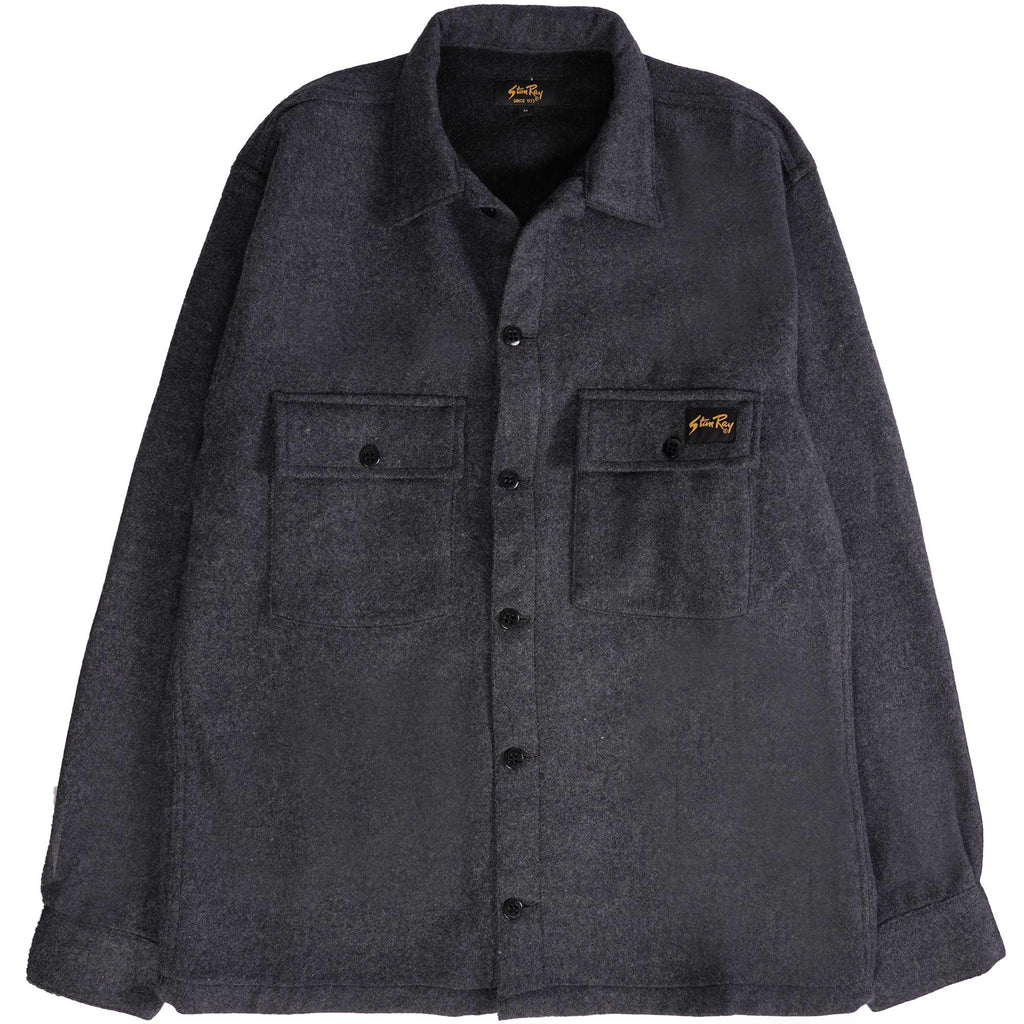 Stan Ray CPO Shirt - Mid Grey Wool