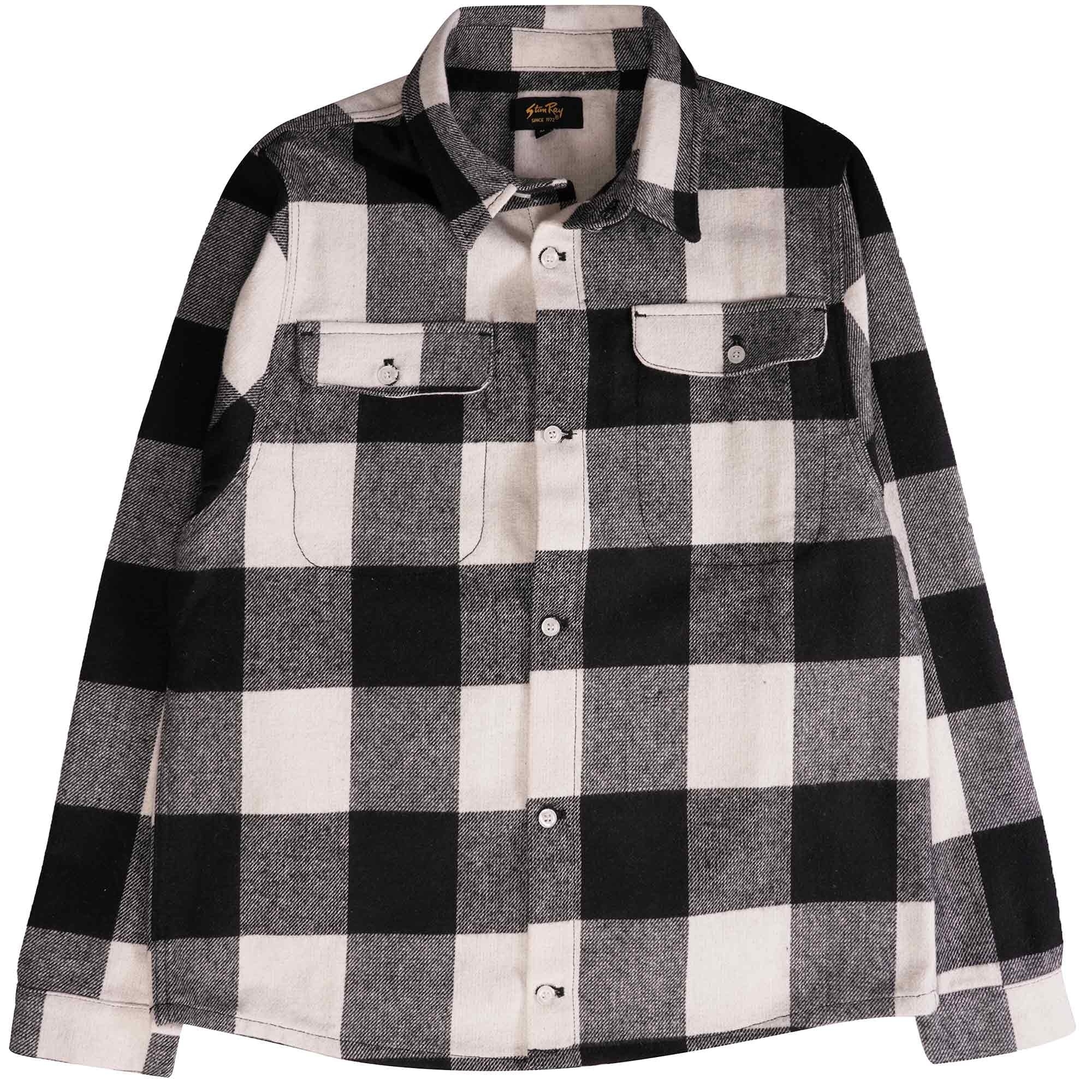 Stan Ray Work Shirt - Black/Natural Buffalo Check