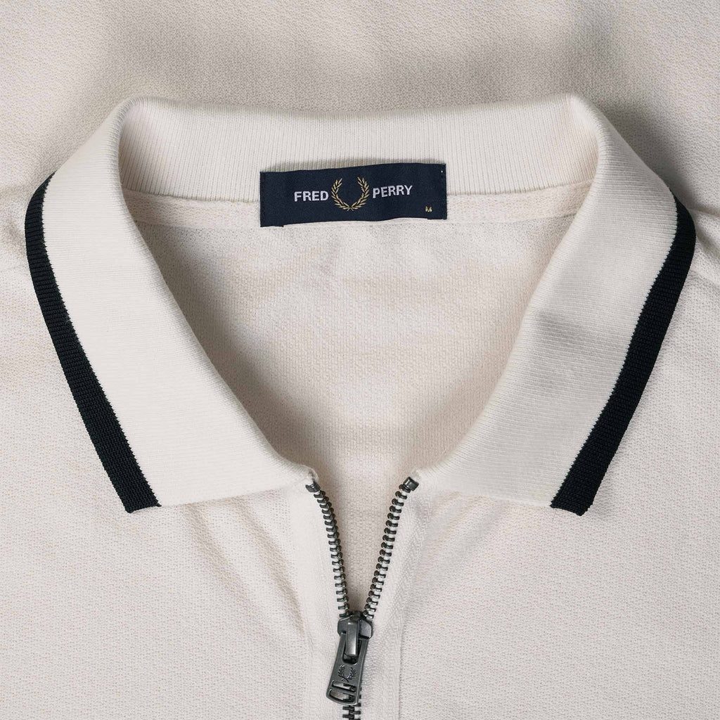 M4 Half Zip Polo Shirt - Ecru