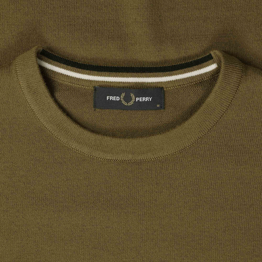 Fred Perry Classic Crew Neck Jumper - Shaded Stone
