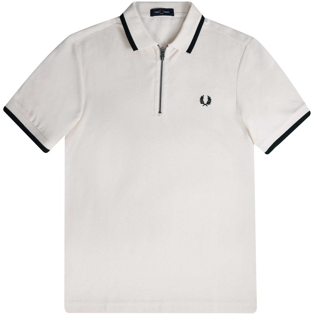 M4 Half Zip Polo Shirt - Ecru