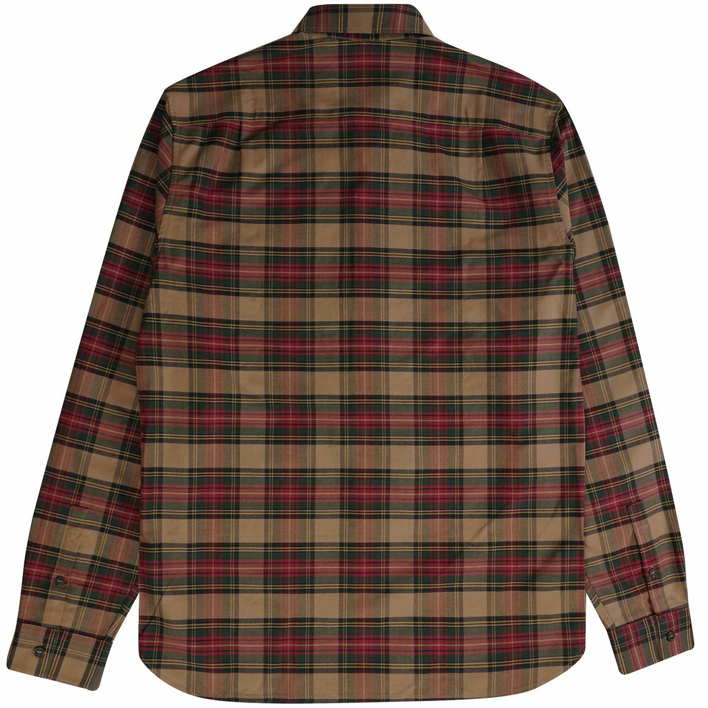 Fred Perry Tartan Shirt - Shaded Stone