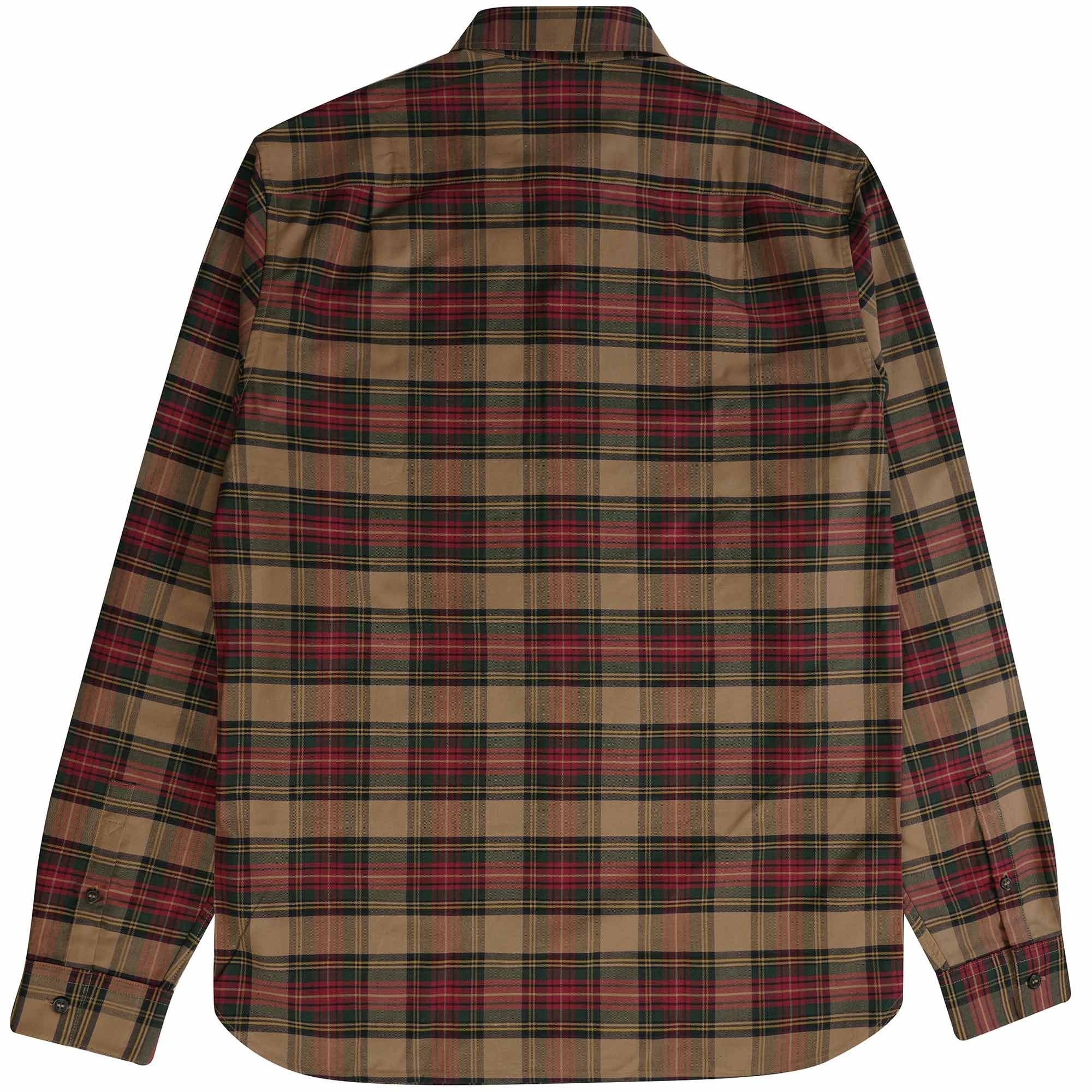 Fred Perry Tartan Shirt - Shaded Stone