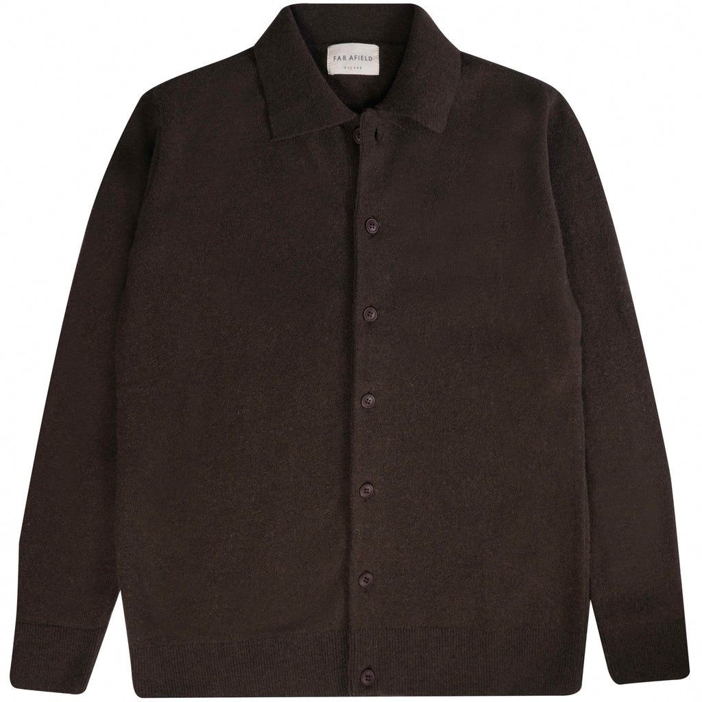 Far Afield Kiyo Cardigan - Slate Brown