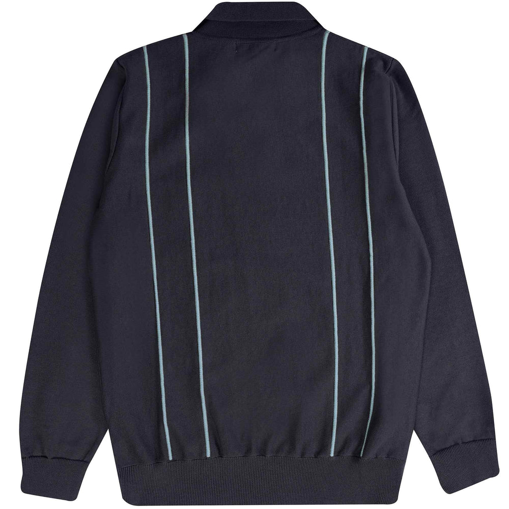 Far Afield Alfaro Long Sleeve Polo - Stargazer