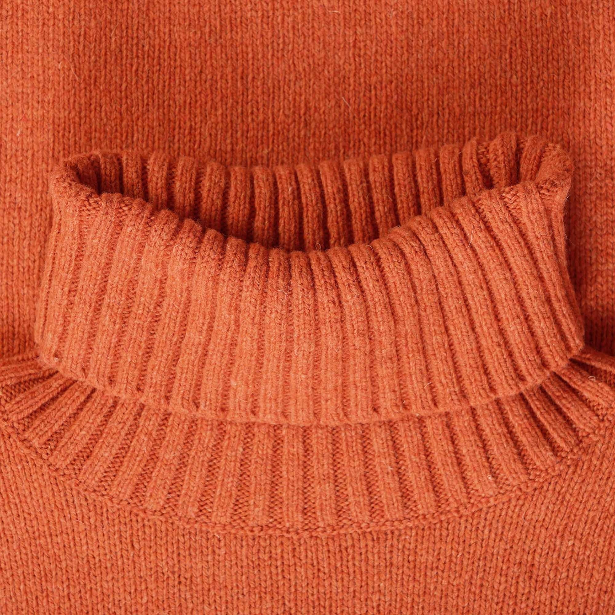 Universal Works Roll Neck Jumper - Orange