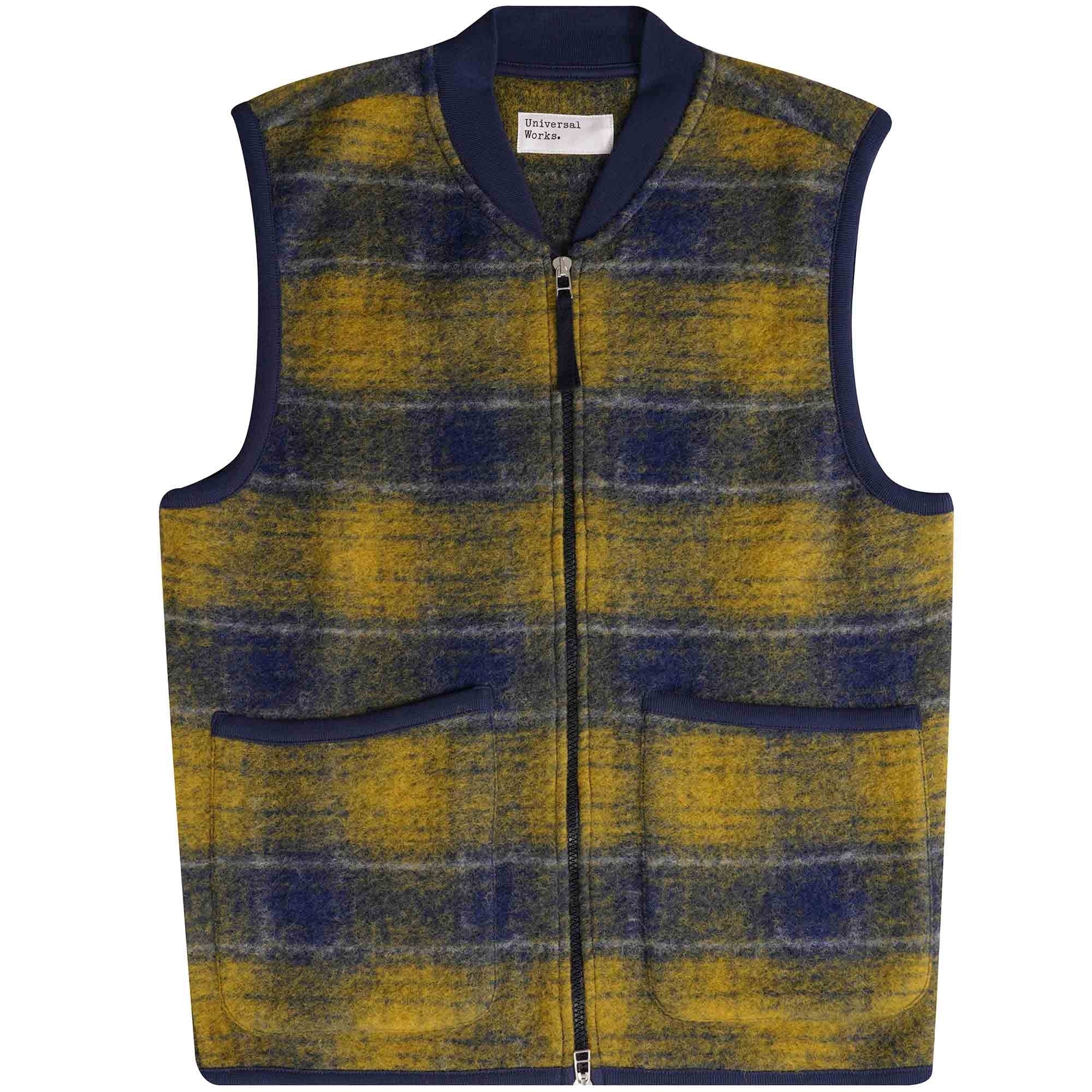 Zip Waistcoat - Yellow