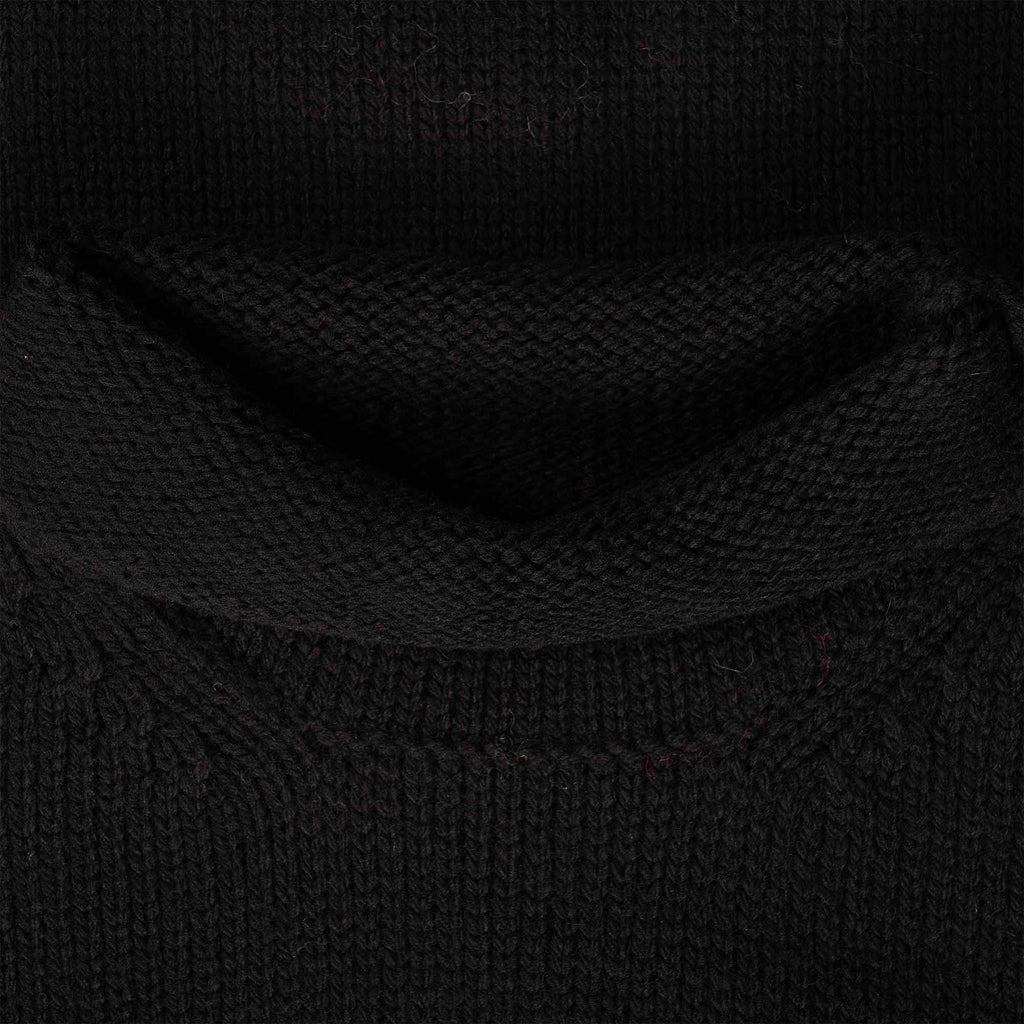 Nigel Cabourn Wool Roll Neck Jumper - Black