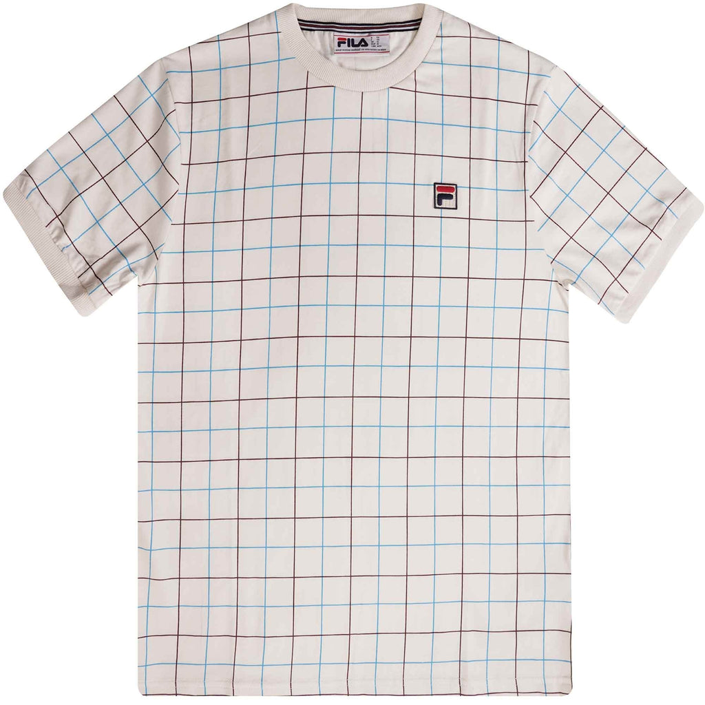 Fila Vintage Casbian Ringer T-Shirt - Egret