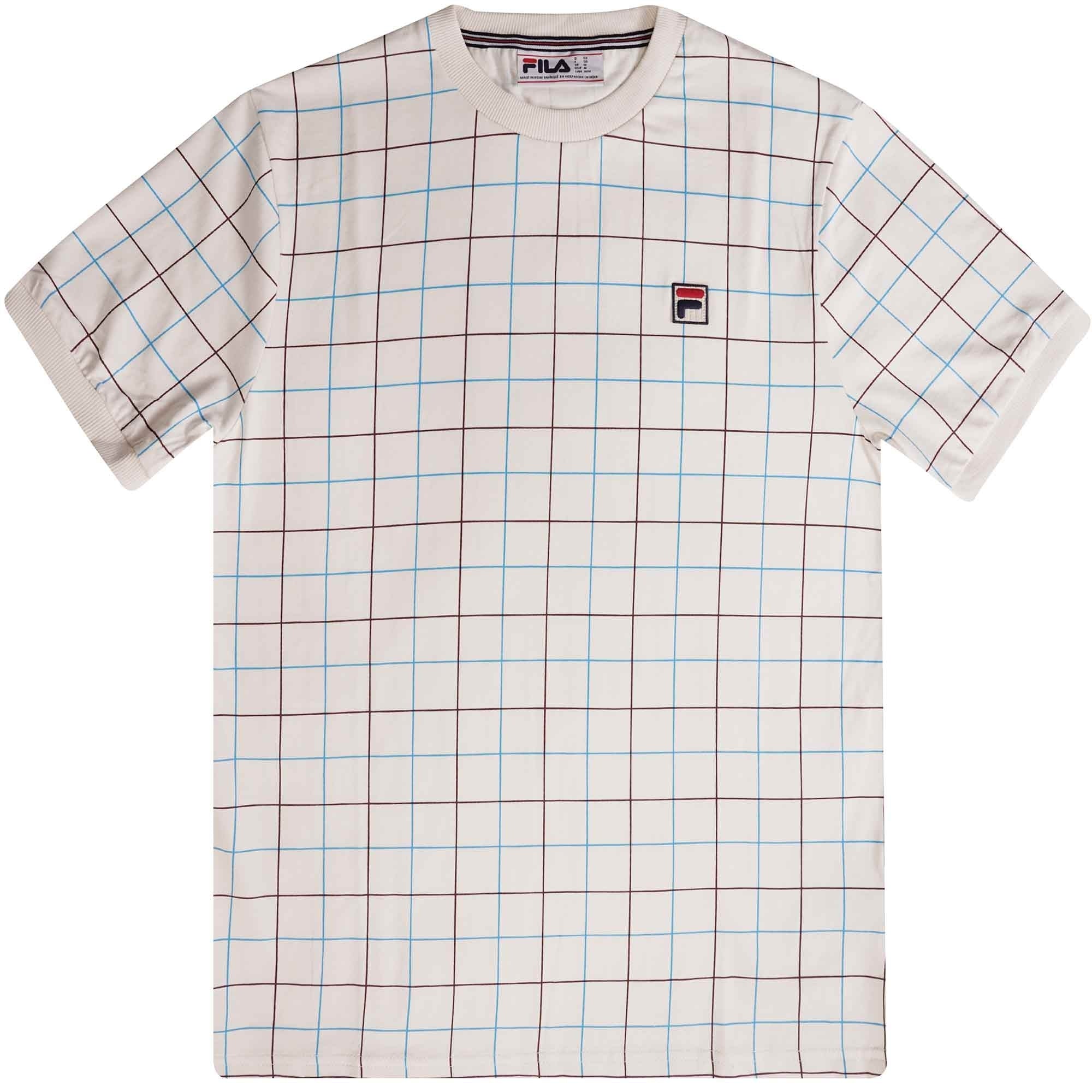 Fila Vintage Casbian Ringer T-Shirt - Egret