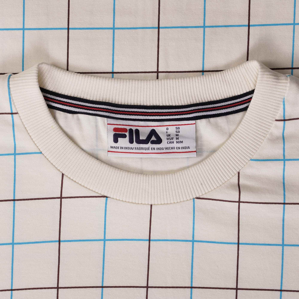 Fila Vintage Casbian Ringer T-Shirt - Egret
