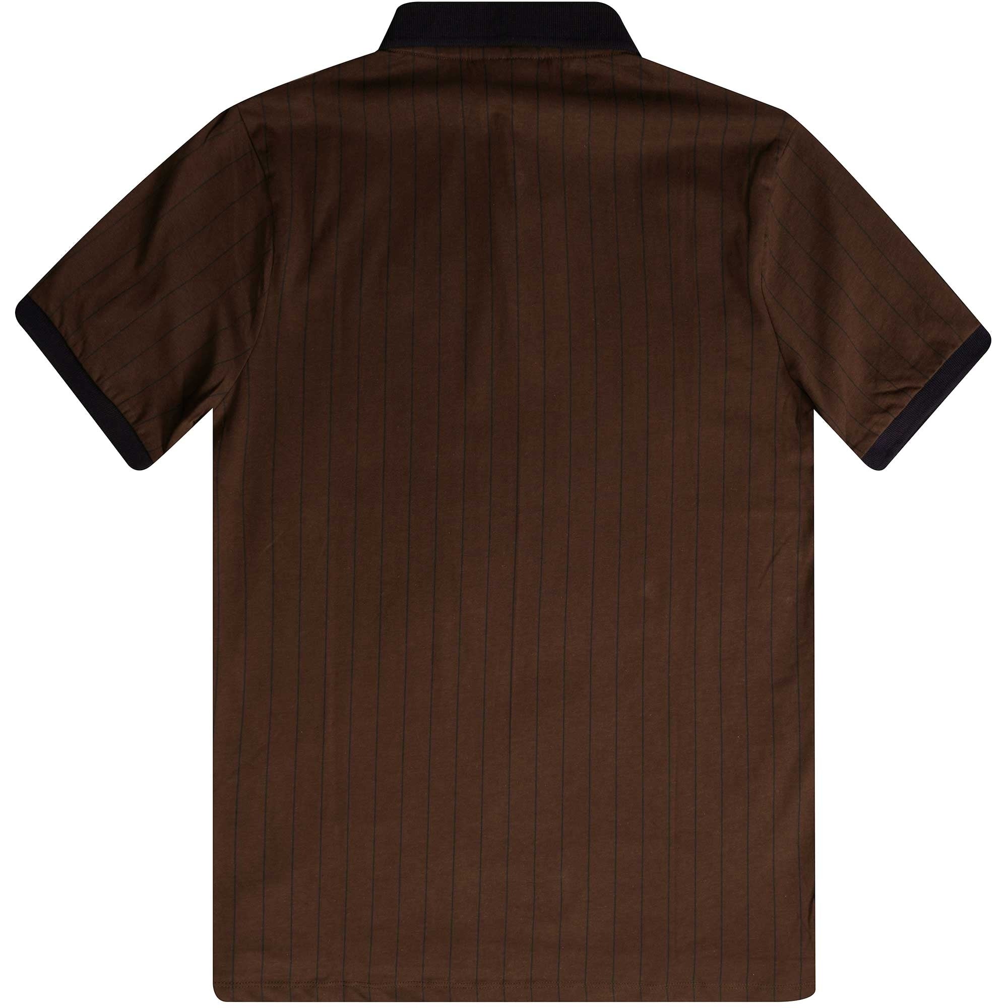 Fila Vintage BB1 Striped Polo Shirt - Brown Stone