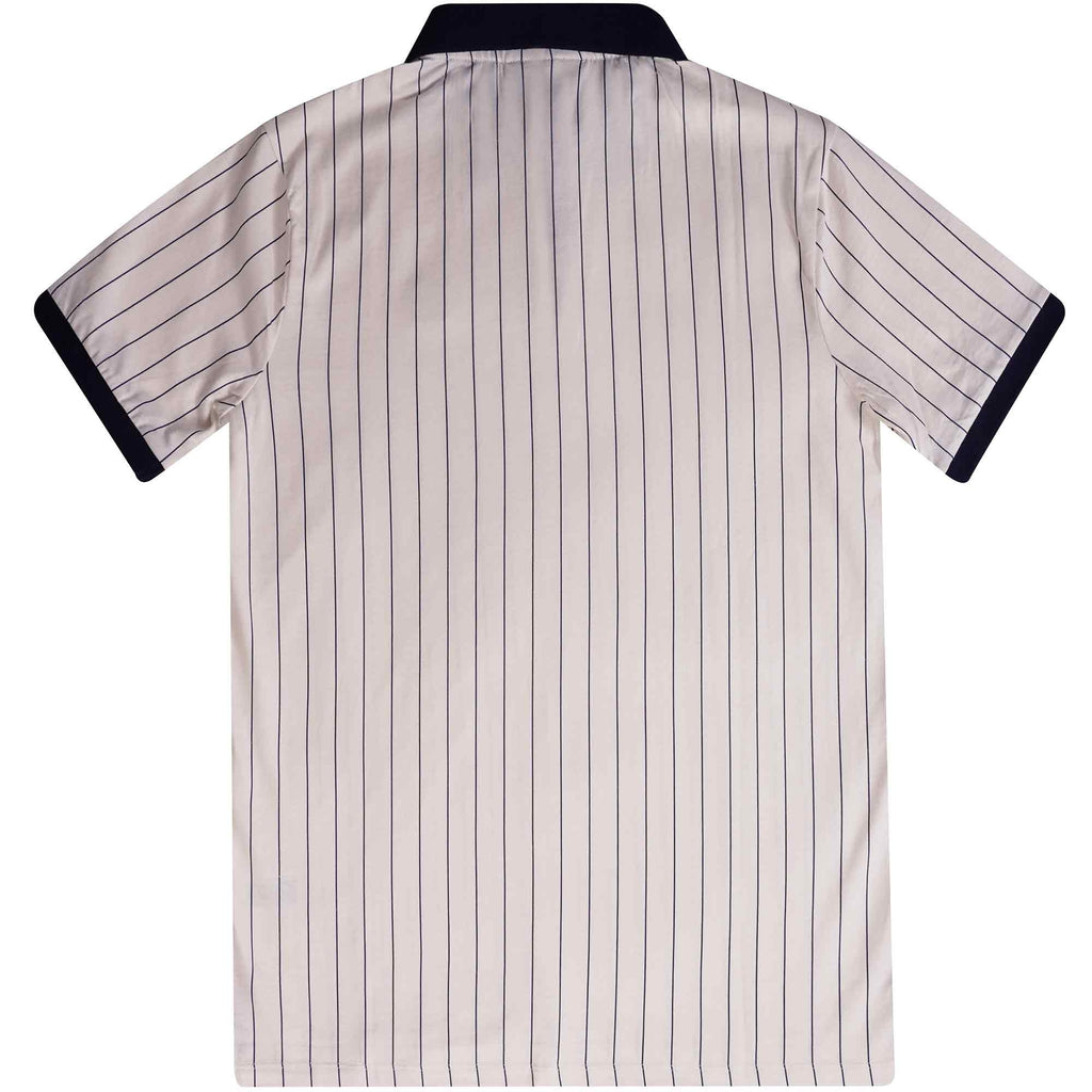 Fila Vintage BB1 Striped Polo Shirt - Egret