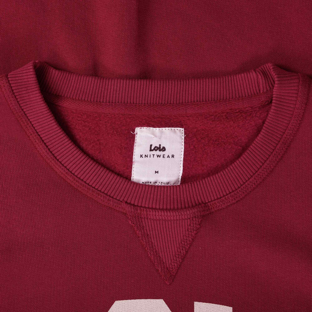 Lois Jeans Felpa Special Varsity Sweatshirt - Burgundy