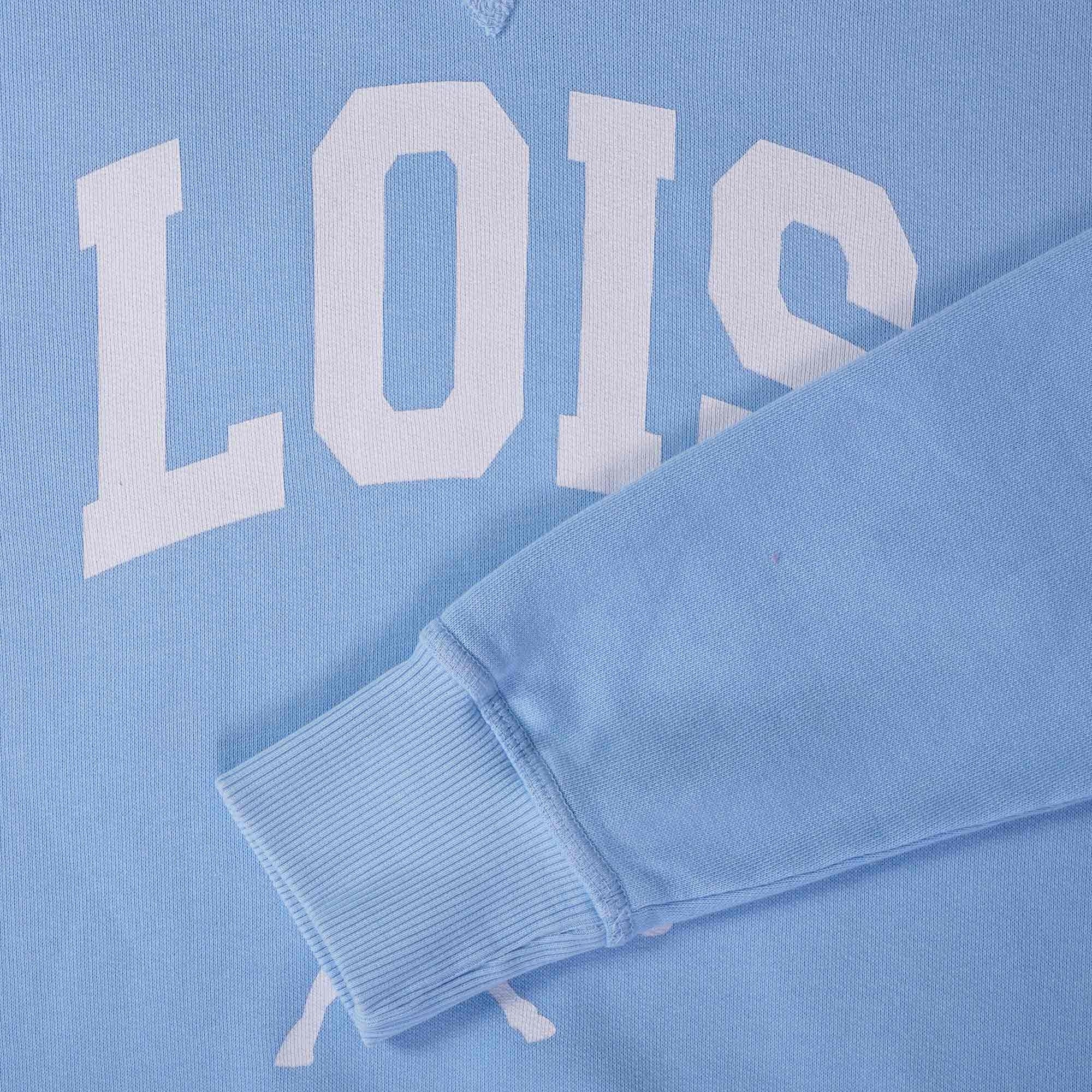 Lois Jeans Felpa Special Varsity Sweatshirt - Sky Blue