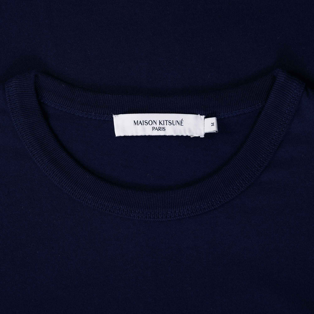 Maison Kitsune Chillax Fox Patch Classic T-Shirt - Navy