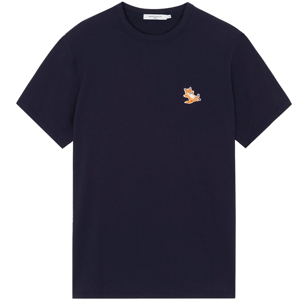 Maison Kitsune Chillax Fox Patch Classic T-Shirt - Navy