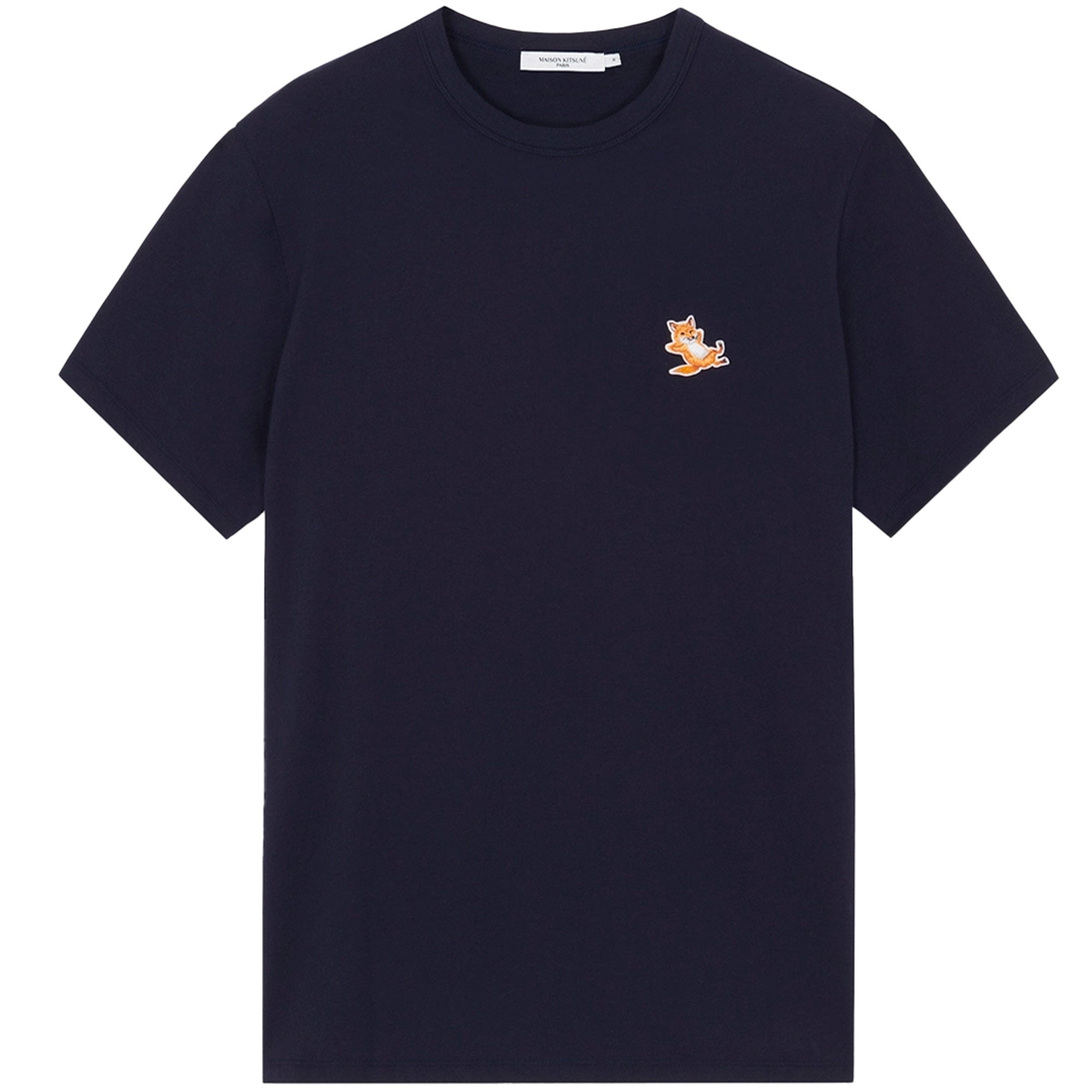 Maison Kitsune Chillax Fox Patch Classic T-Shirt - Navy