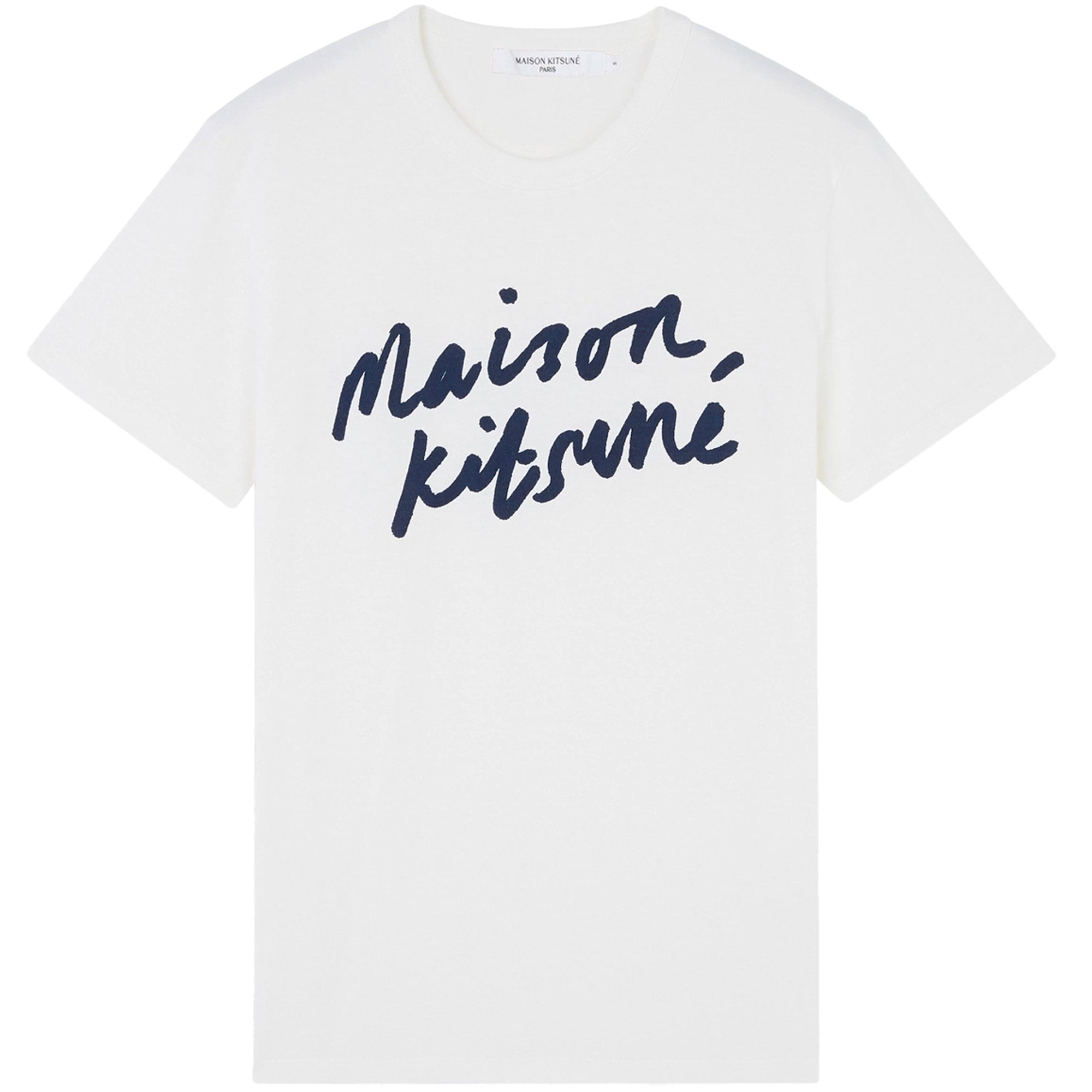 Maison Kitsune Handwriting Classic T-Shirt - Latte