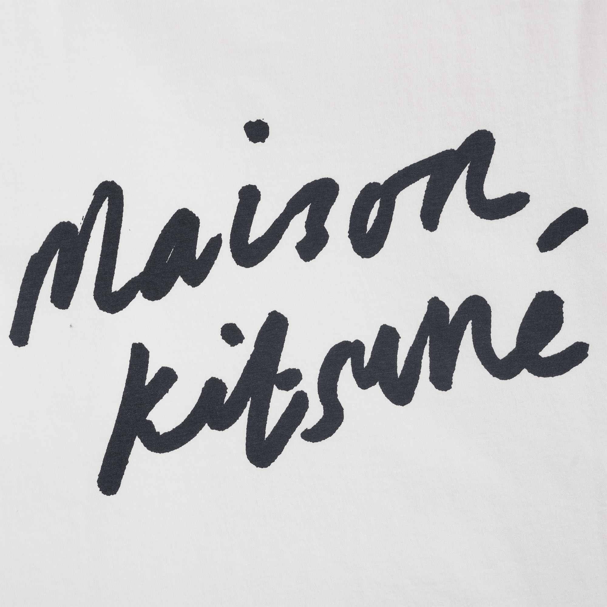Maison Kitsune Handwriting Classic T-Shirt - Latte – Stuarts London