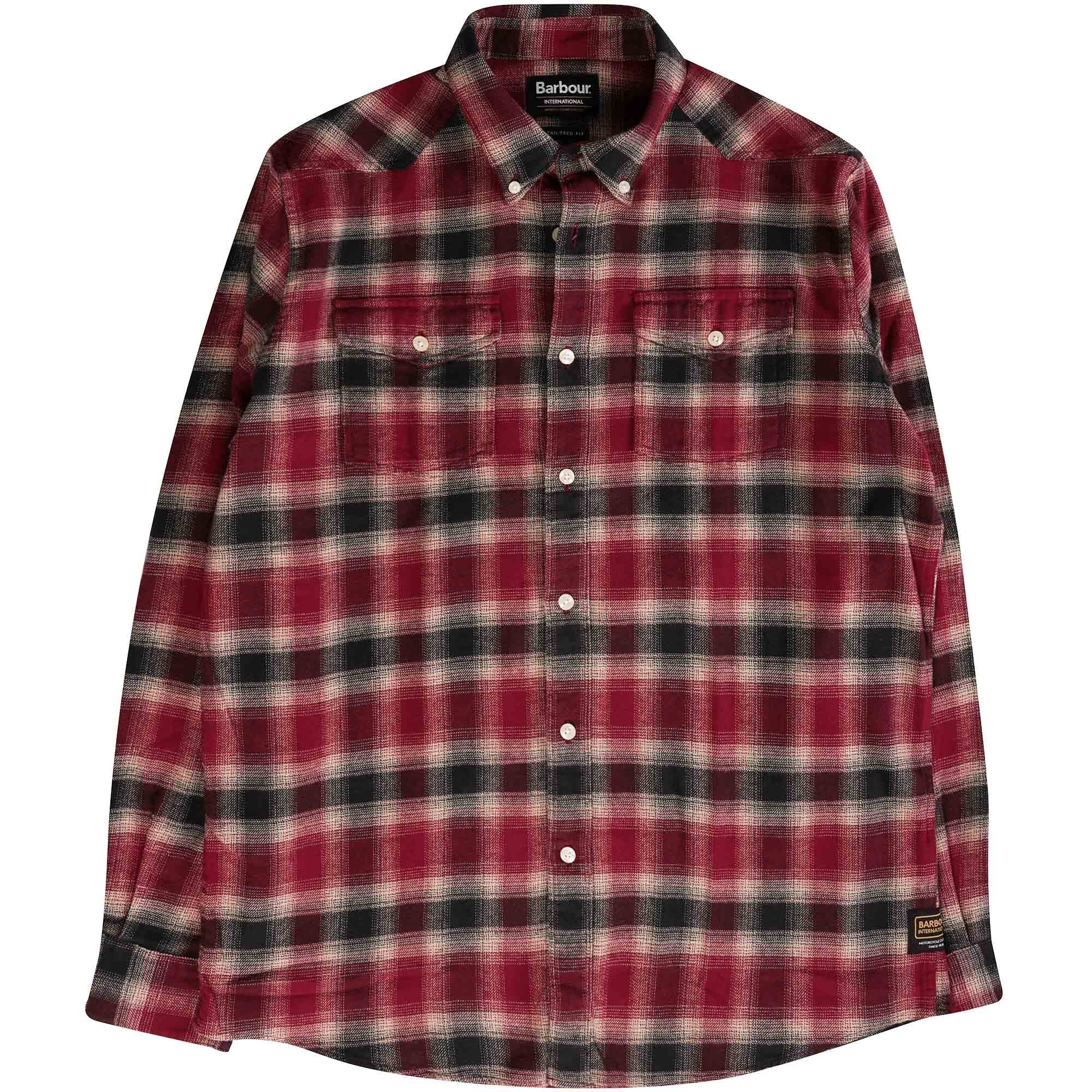 Barbour International Parrish Check Shirt - Carmine