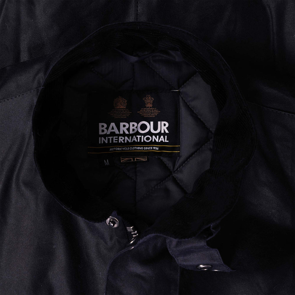 Barbour International Tourer Duke Wax Jacket - Navy