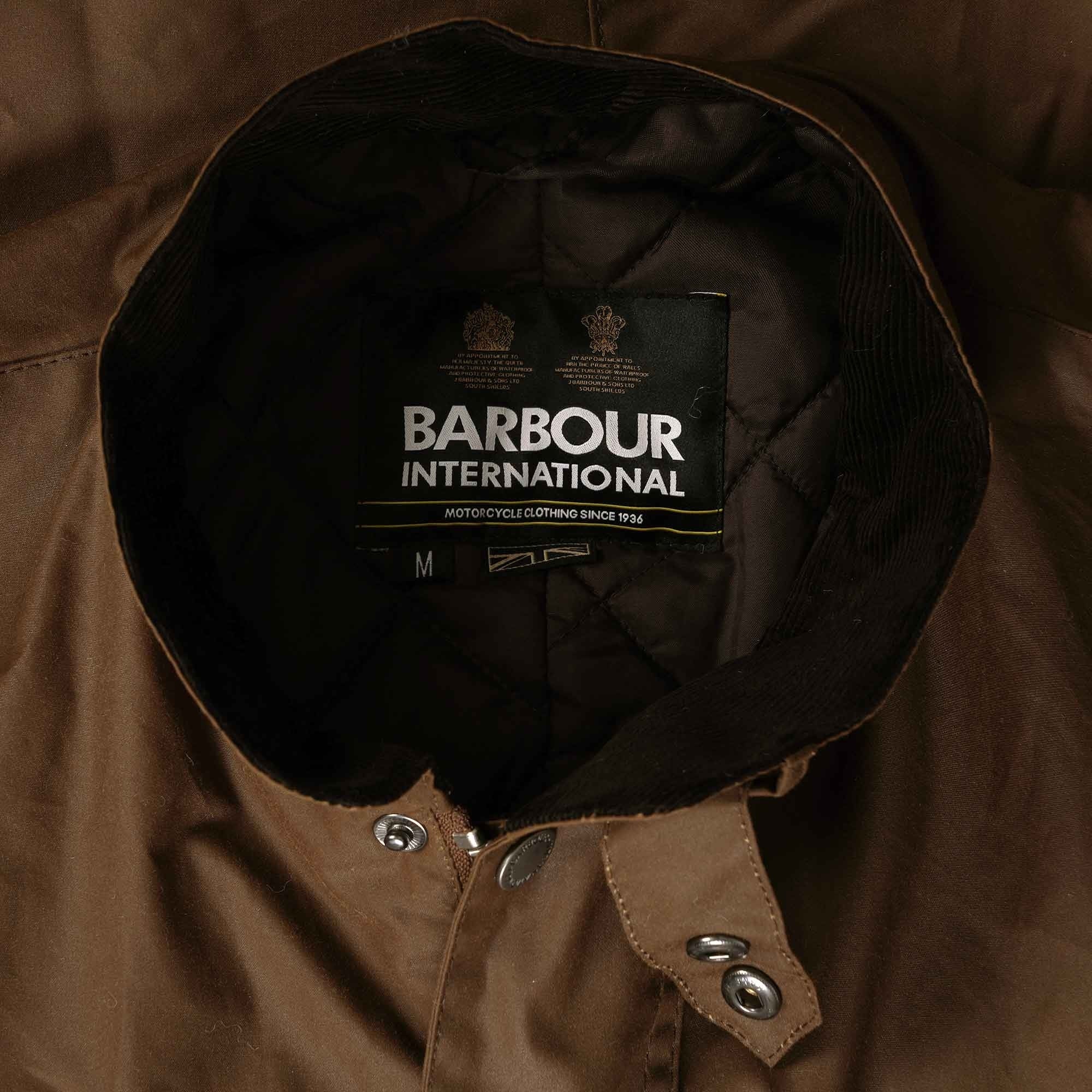Barbour International Duke Wax Jacket - Bark