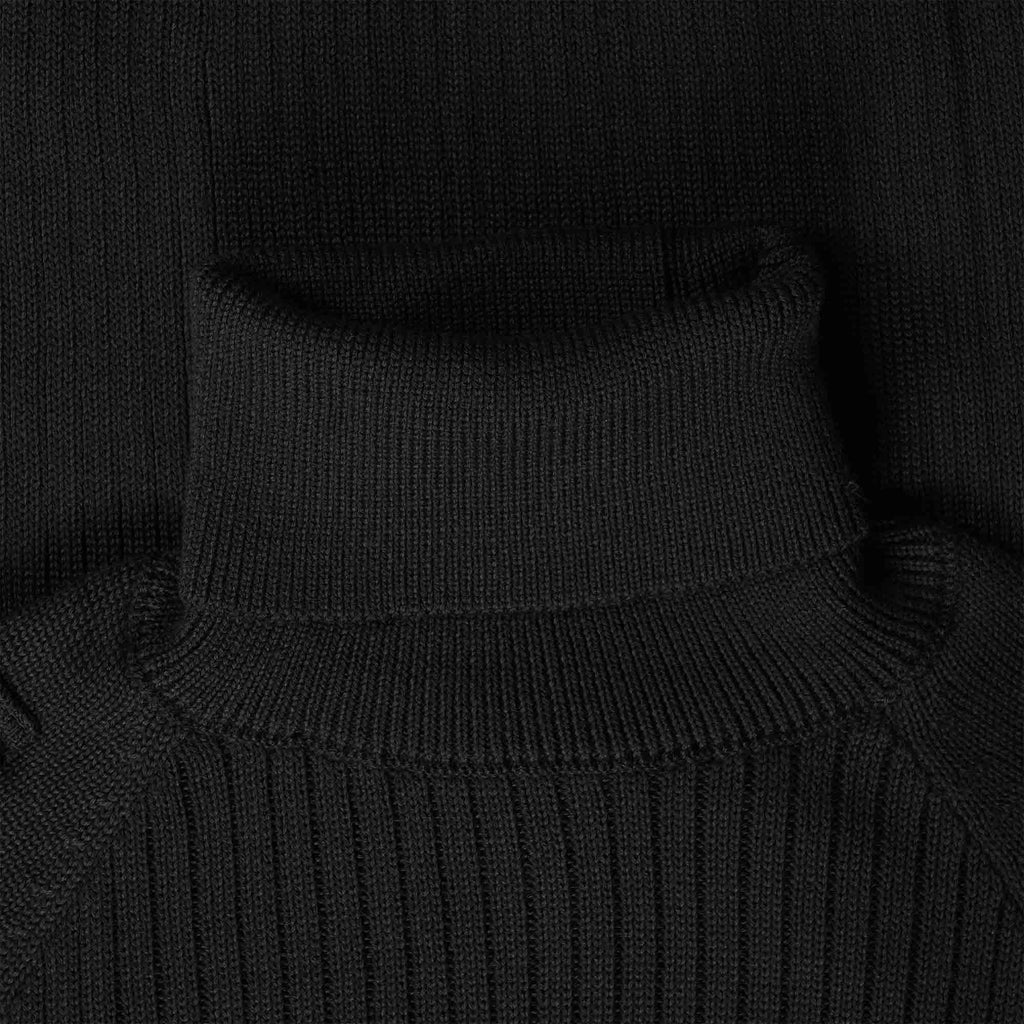 Ma Strum Roll Neck Knit - Jet Black