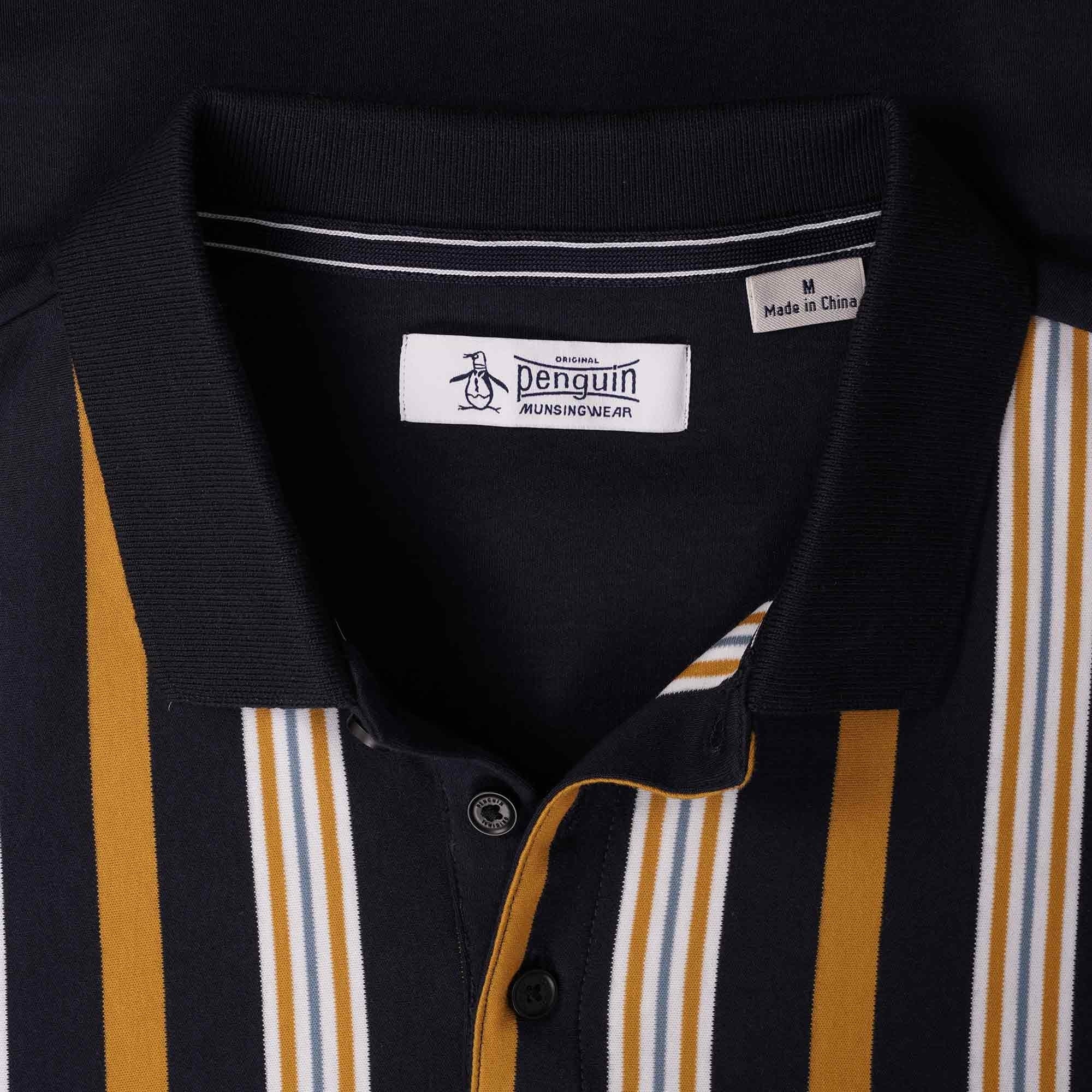 Original Penguin Striped Polo Shirt - Harvest Gold