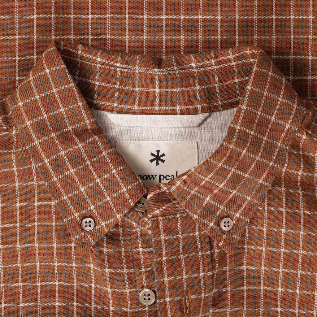 Snow Peak Checked BD Shirt - Brown