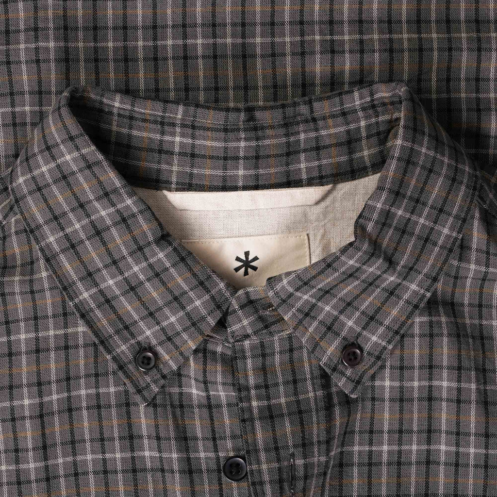 Snow Peak Checked BD Shirt - Grey