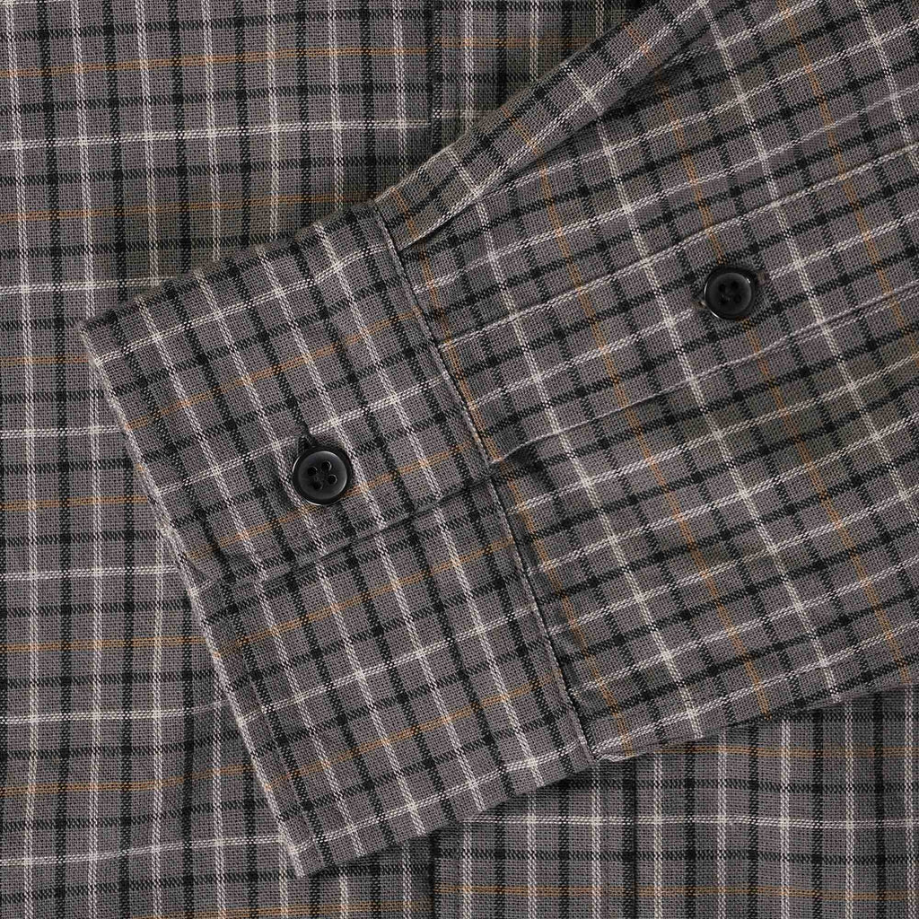 Snow Peak Checked BD Shirt - Grey