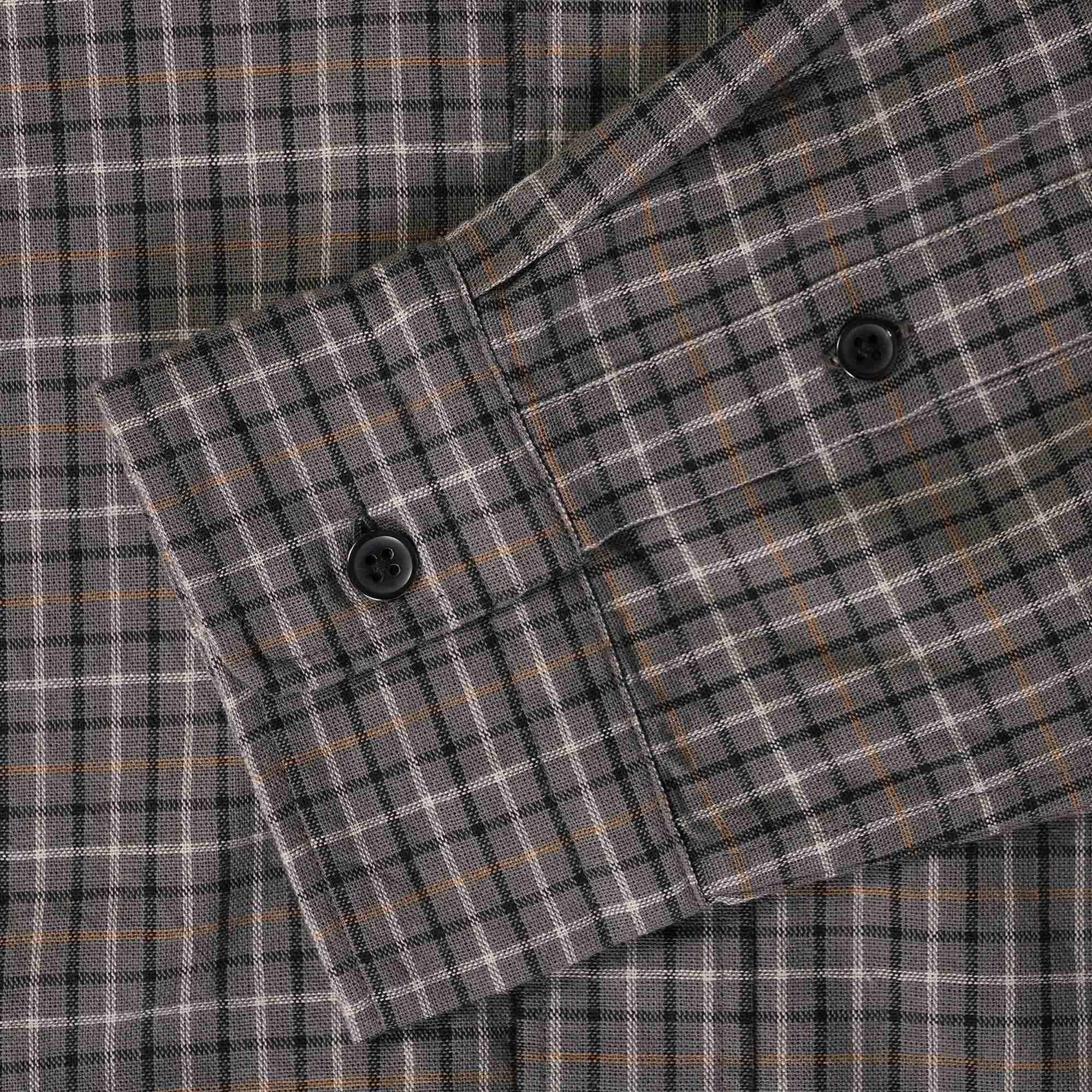Snow Peak Checked BD Shirt - Grey
