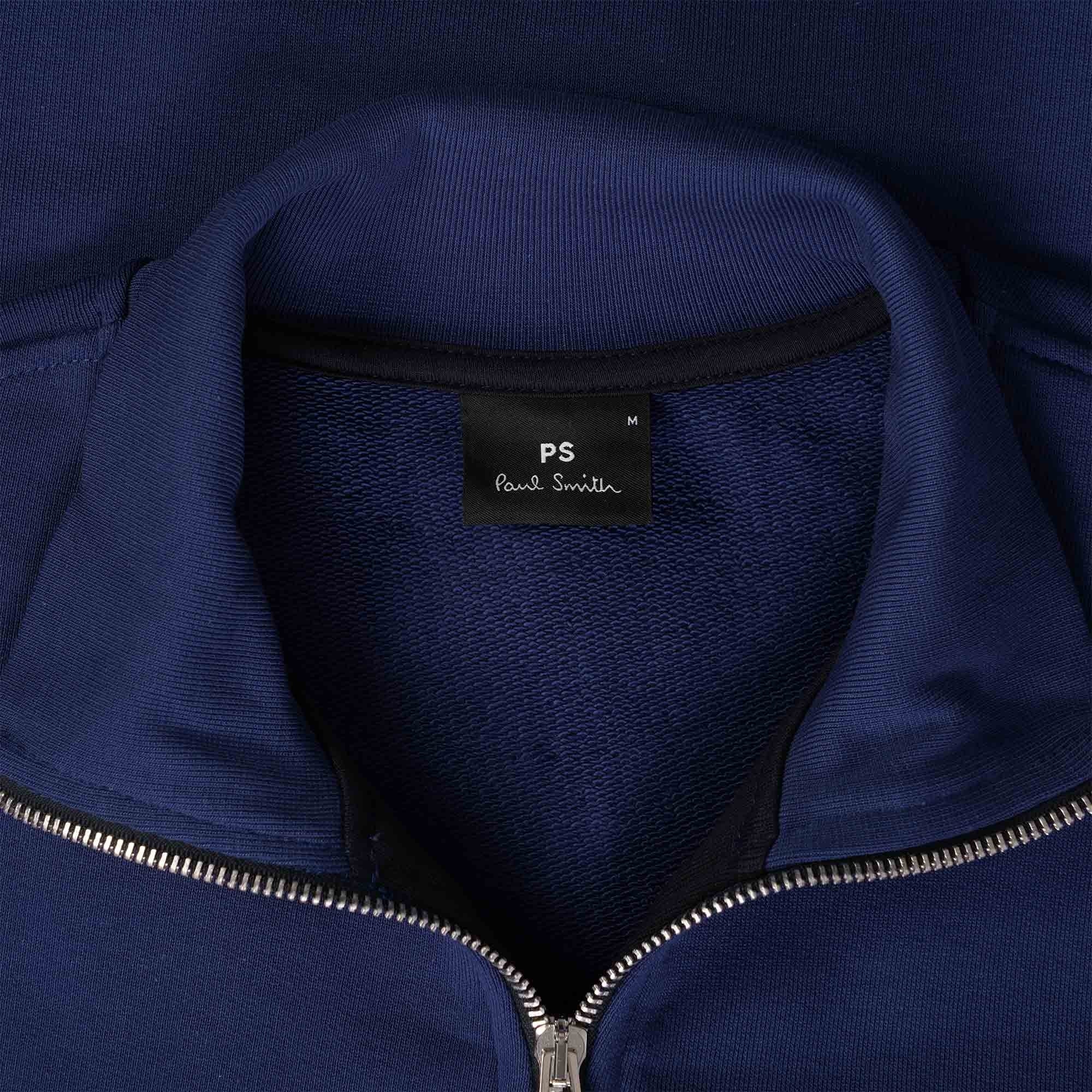 Paul Smith Zebra Logo Zip Up Top - Blue