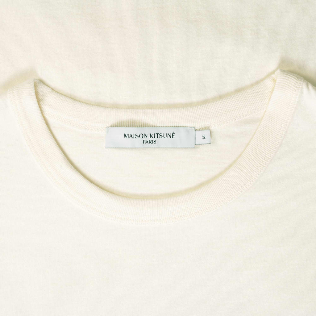 Maison Kitsune Double Fox Head Patch Classic T-Shirt - Latte