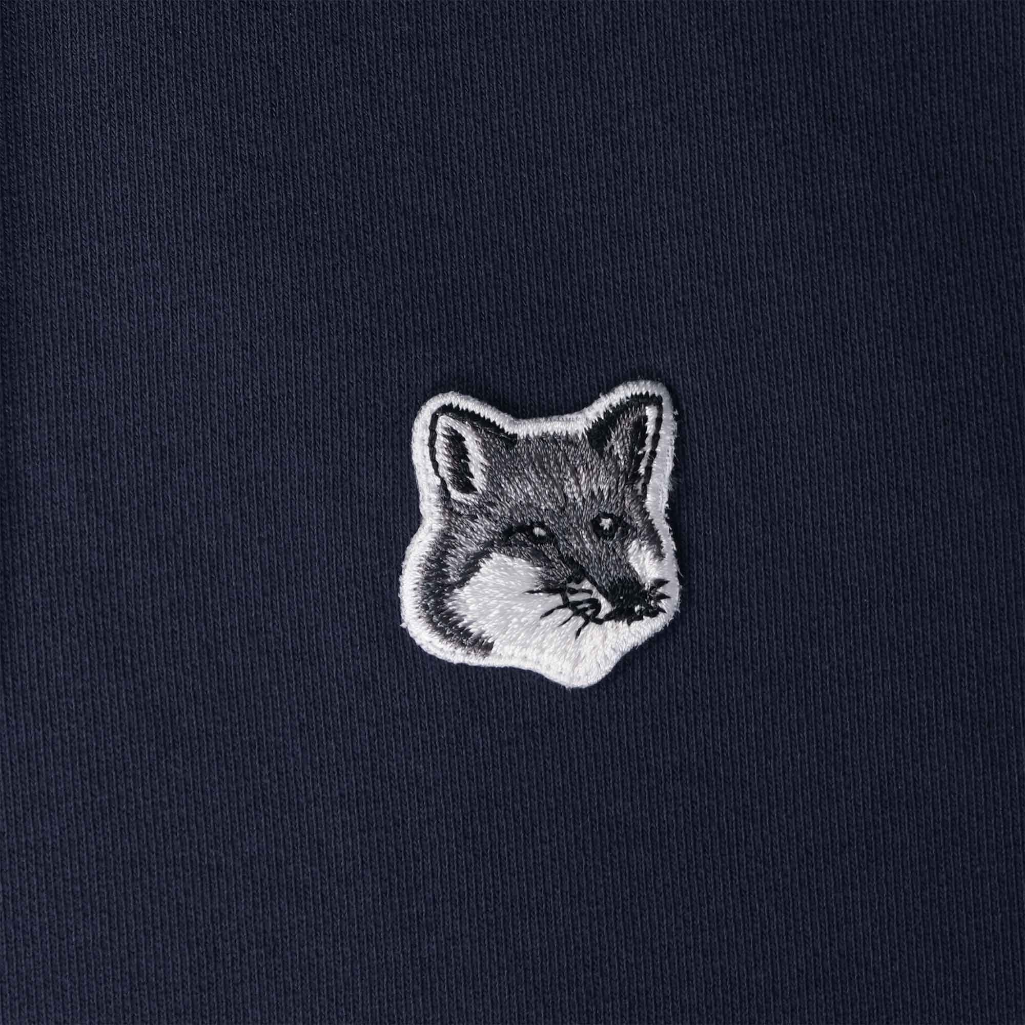 Maison Kitsune Grey Fox Head Patch Classic Hoodie - Navy – Stuarts