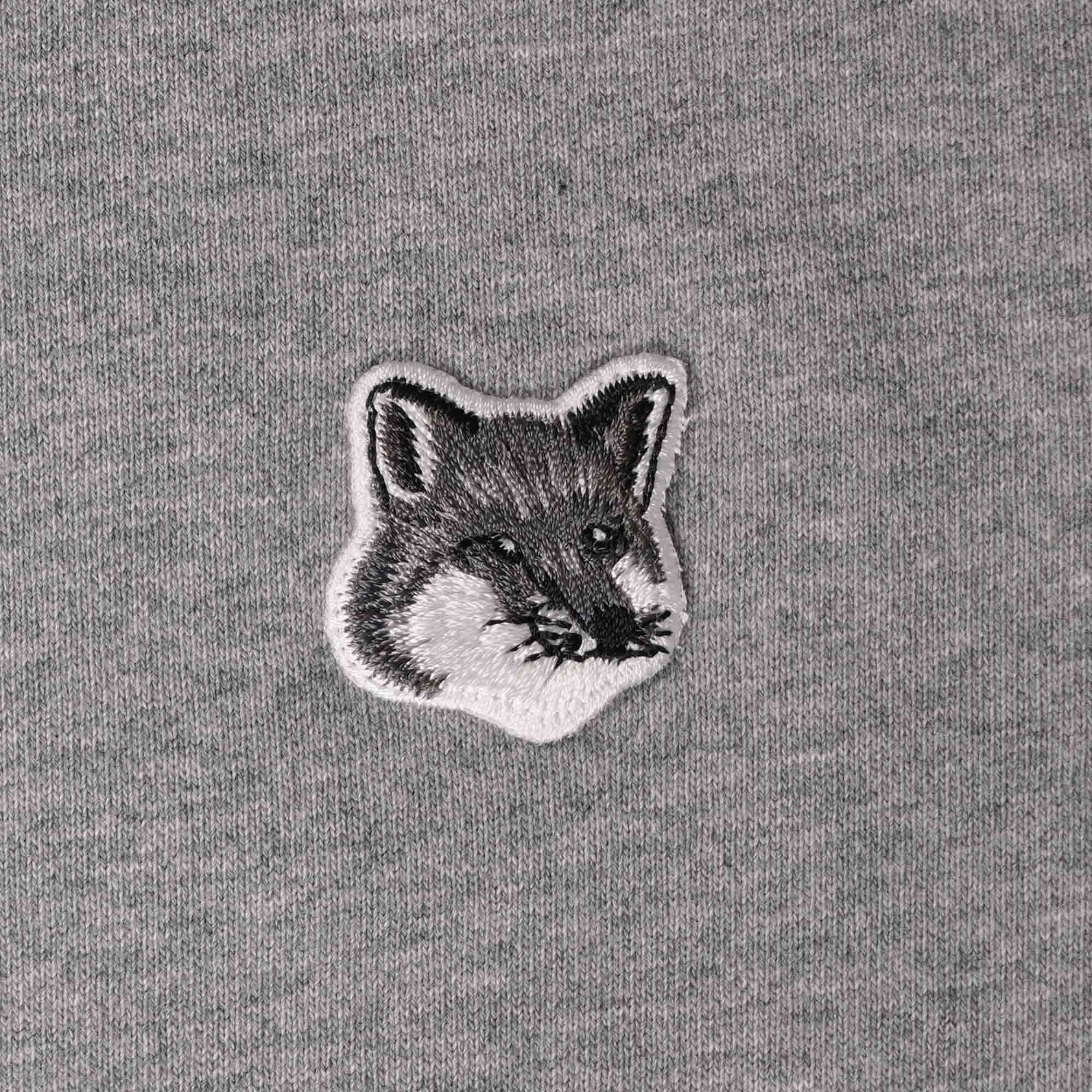 Maison Kitsune Grey Fox Head Patch Classic Sweatshirt - Grey