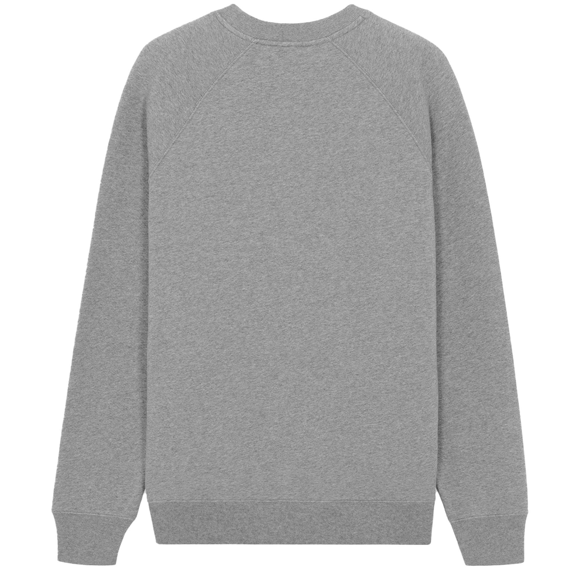 Maison Kitsune Grey Fox Head Patch Classic Sweatshirt - Grey