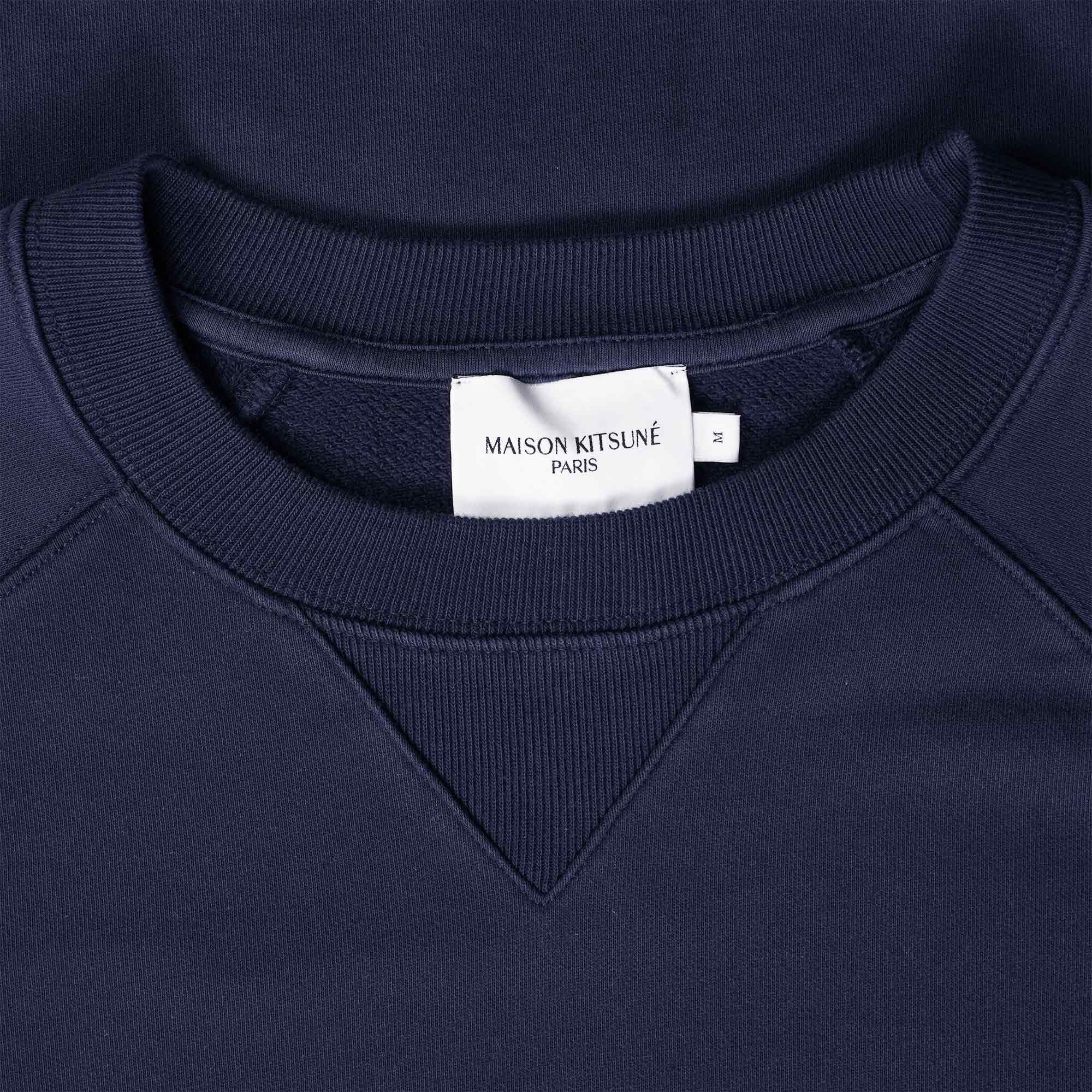 Grey Fox Head Patch Classic Sweatshirt - Navy