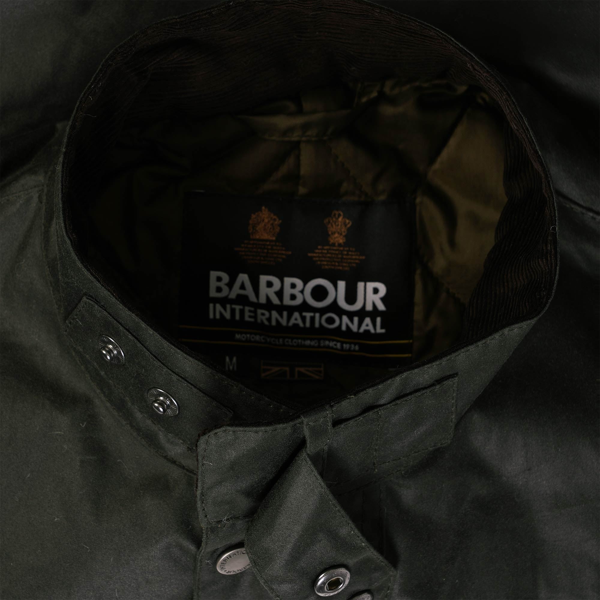 Barbour International Tourer Duke Wax Jacket - Sage