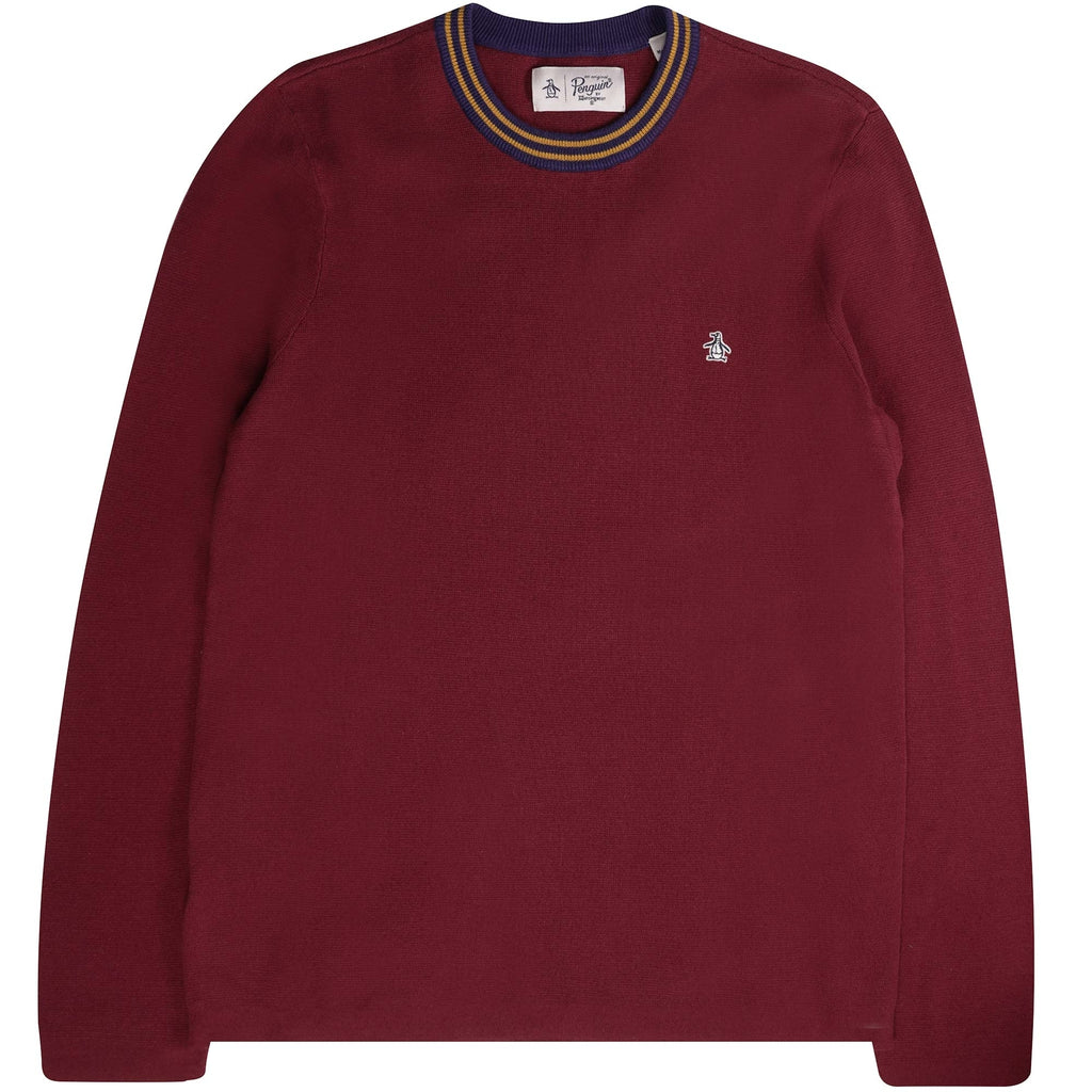 Original Penguin Knitted Sweater - Cabernet