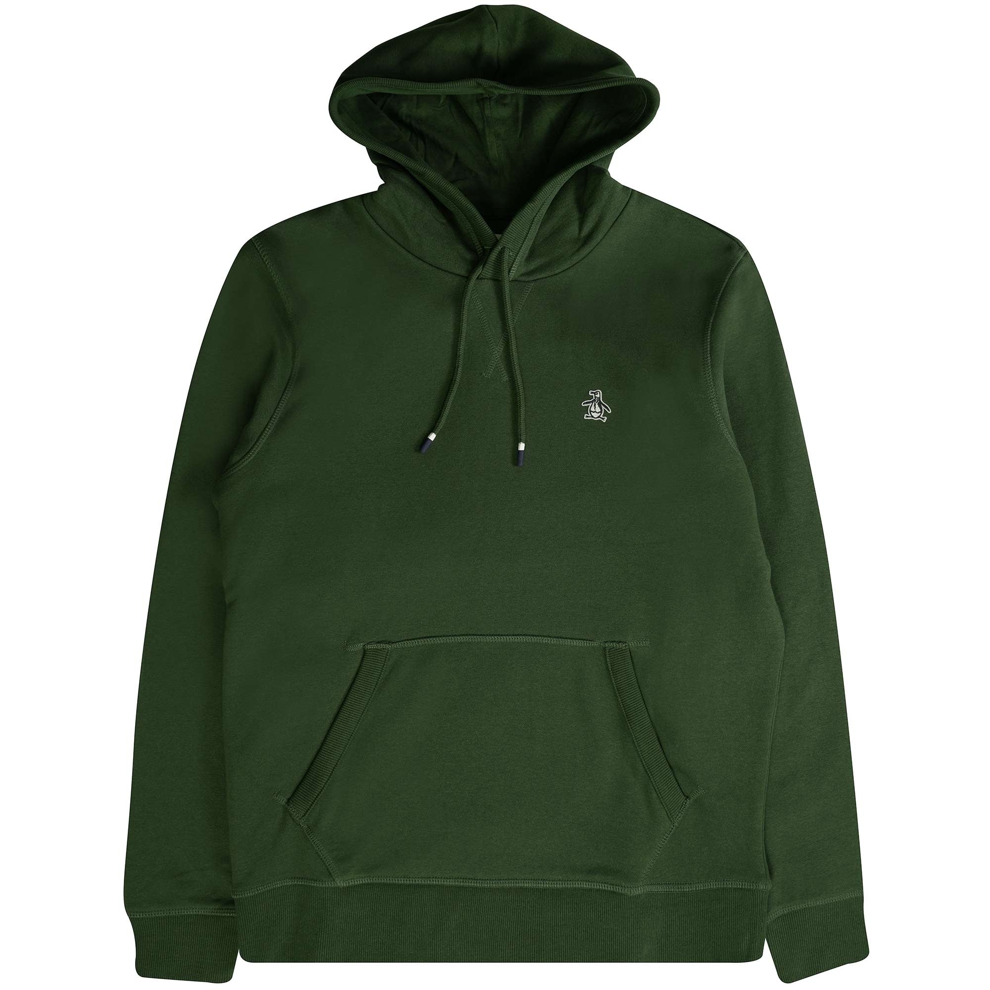 Original Penguin Sticker Pete Organic Cotton Hoodie - Deep Forest