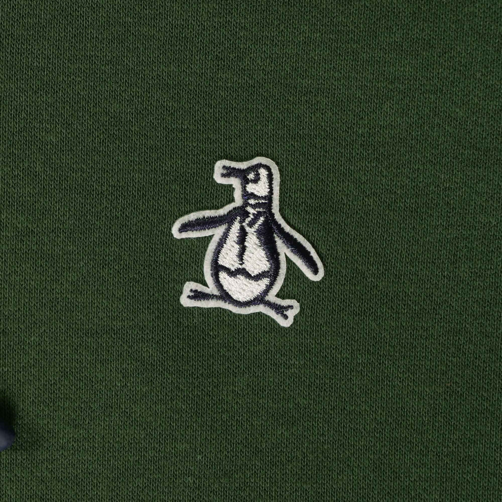 Original Penguin Sticker Pete Organic Cotton Hoodie - Deep Forest